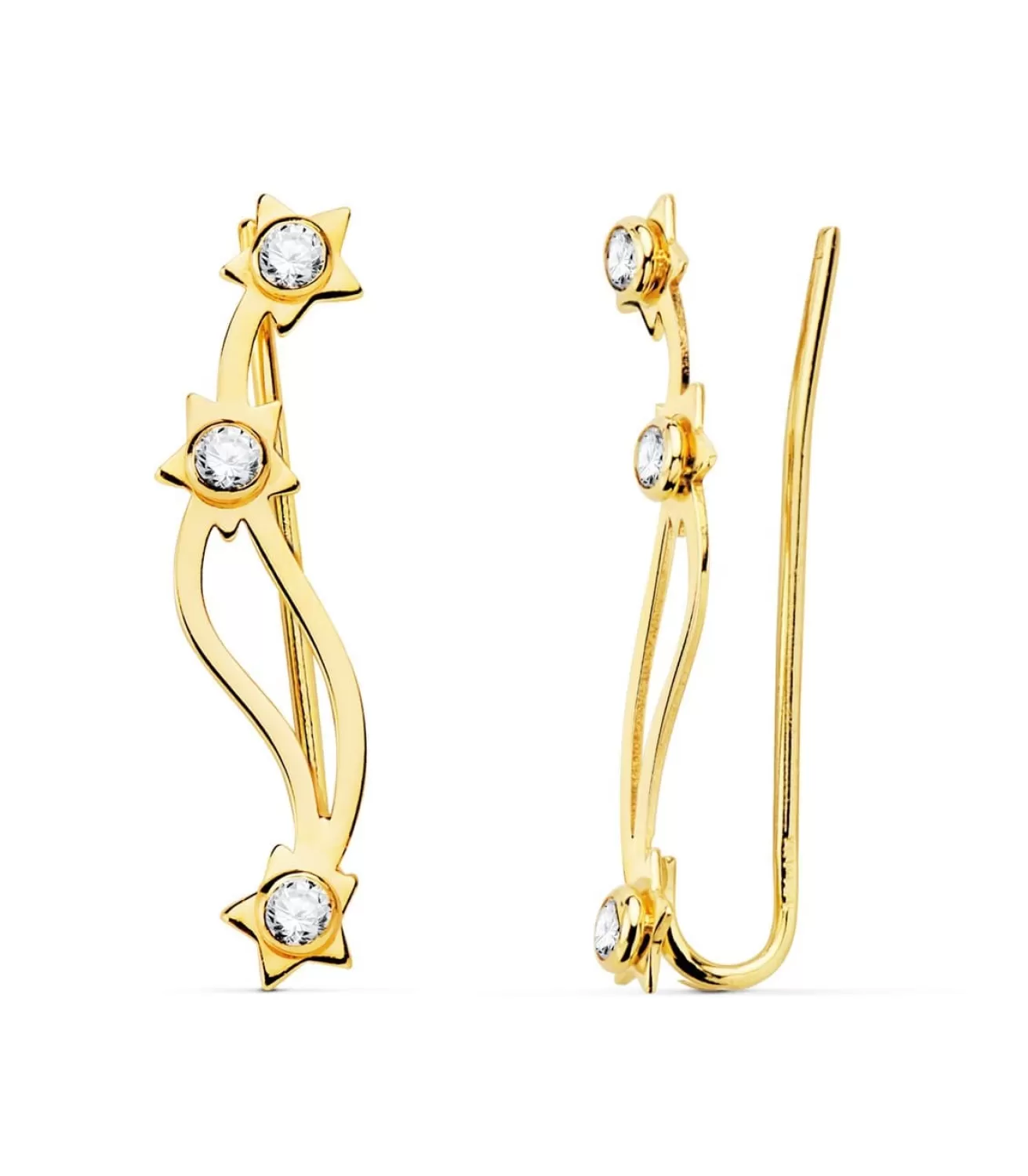 Pendientes Trepadores Constelacion Oro 18K<Alda Joyeros Sale