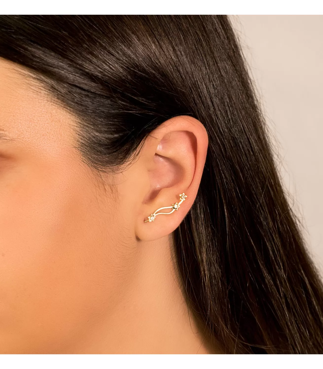 Pendientes Trepadores Constelacion Oro 18K<Alda Joyeros Sale
