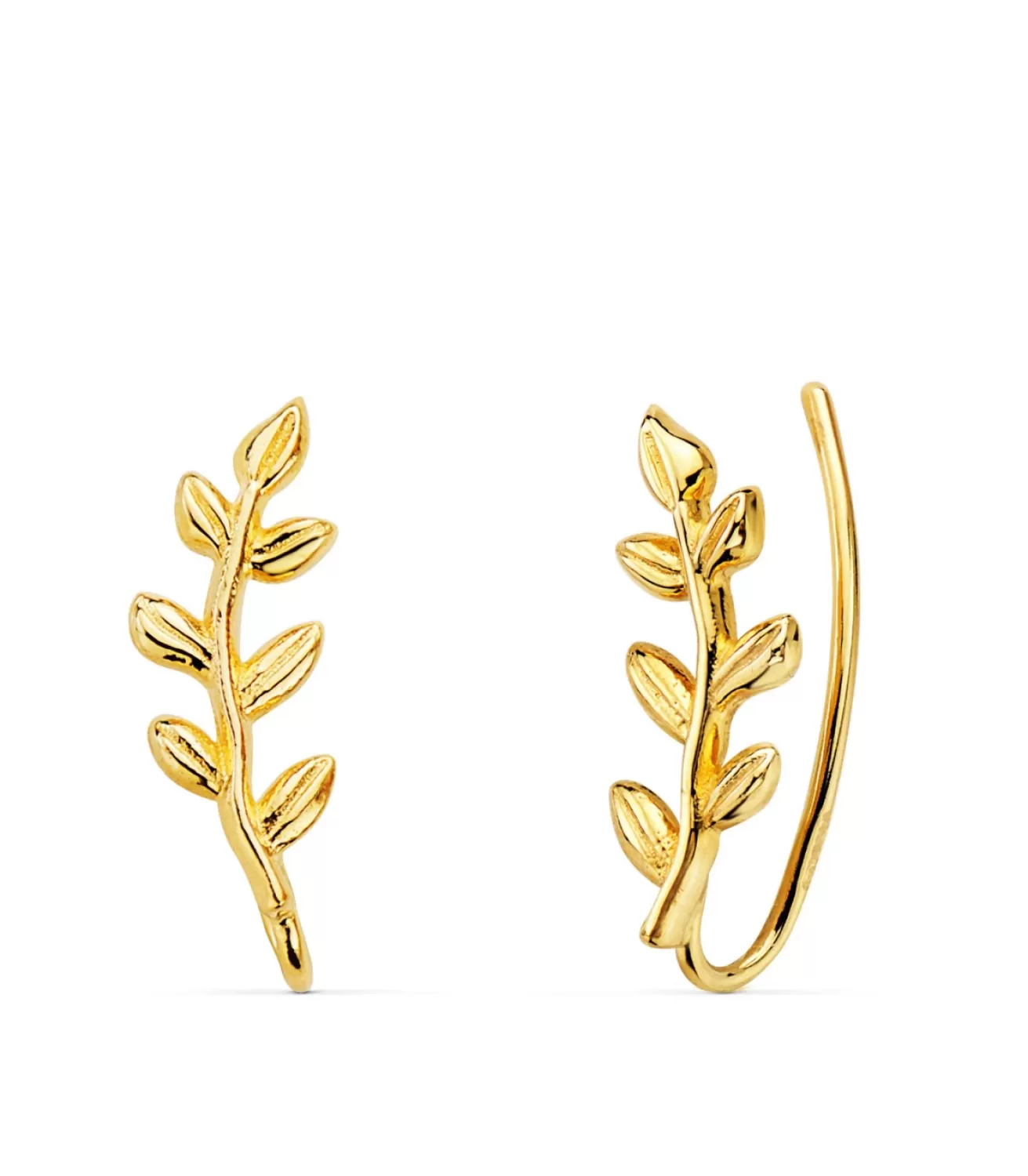 Pendientes Trepadores Hojas Oro 18K<Alda Joyeros Cheap