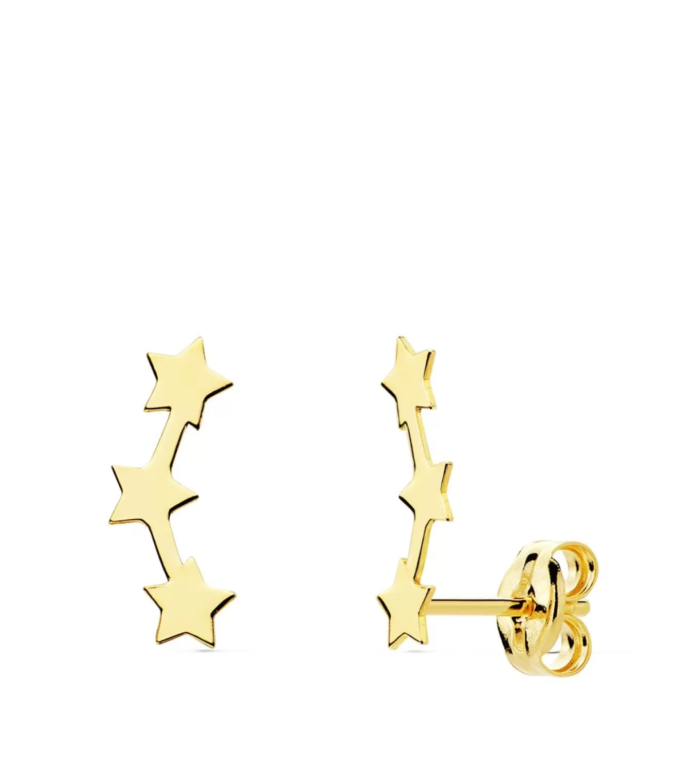 Pendientes Trepadores Oro 18K Mini Estrellas<Alda Joyeros Best