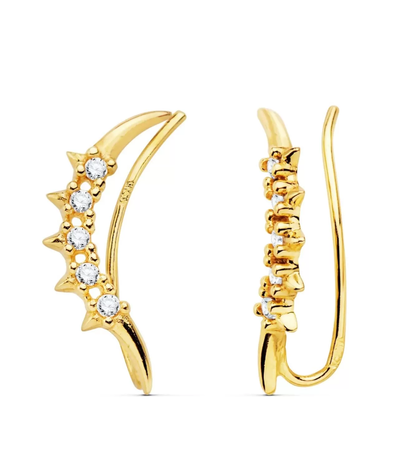 Pendientes Trepadores Peak Oro 18K<Alda Joyeros Online
