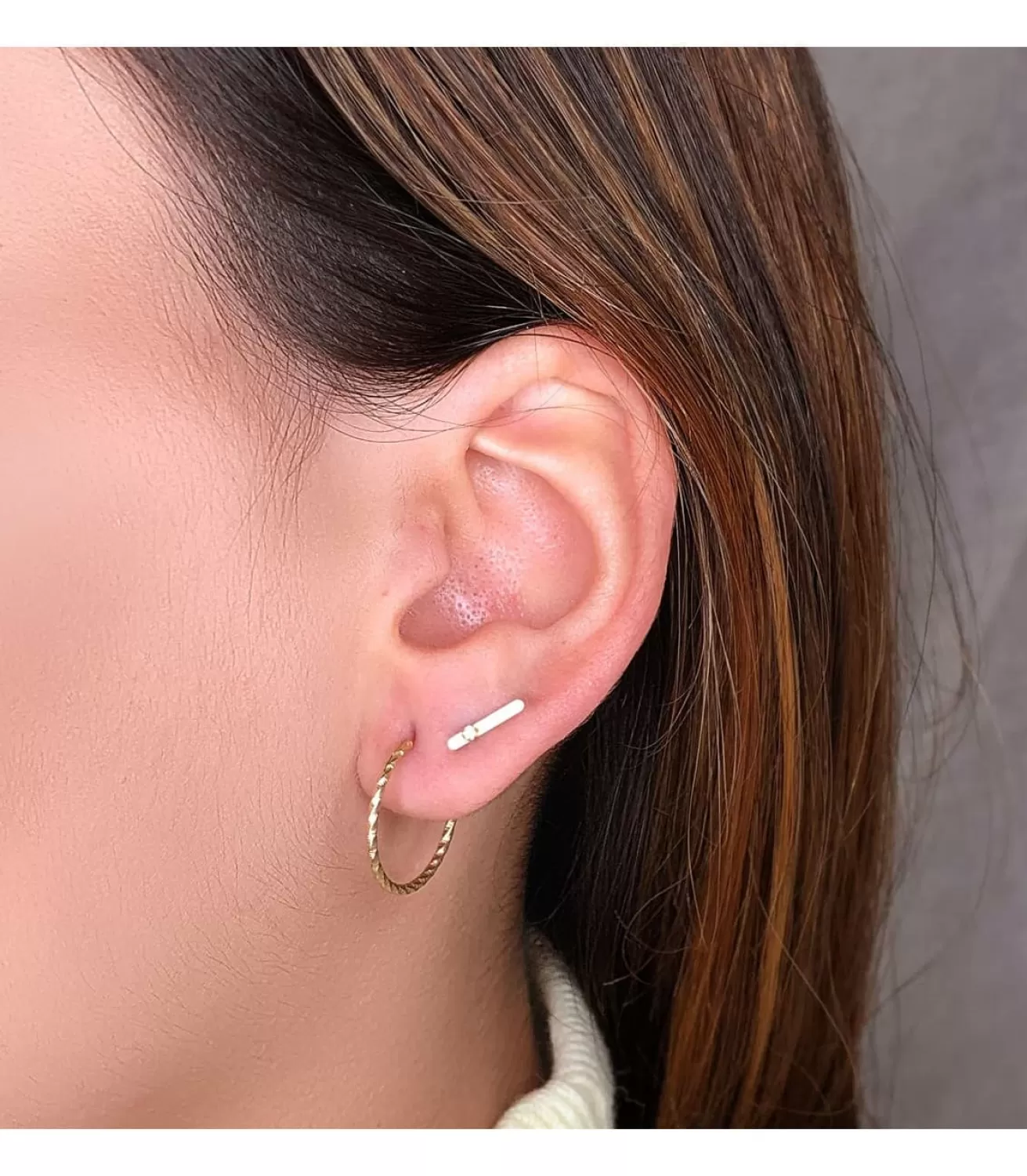 Pendientes Trepadores Petit Barra Oro 18K<Alda Joyeros Cheap