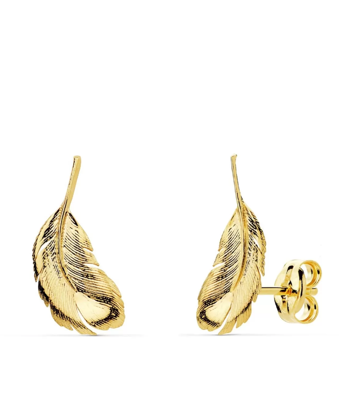 Pendientes Trepadores Pluma Oro Amarillo 18K<Alda Joyeros Hot