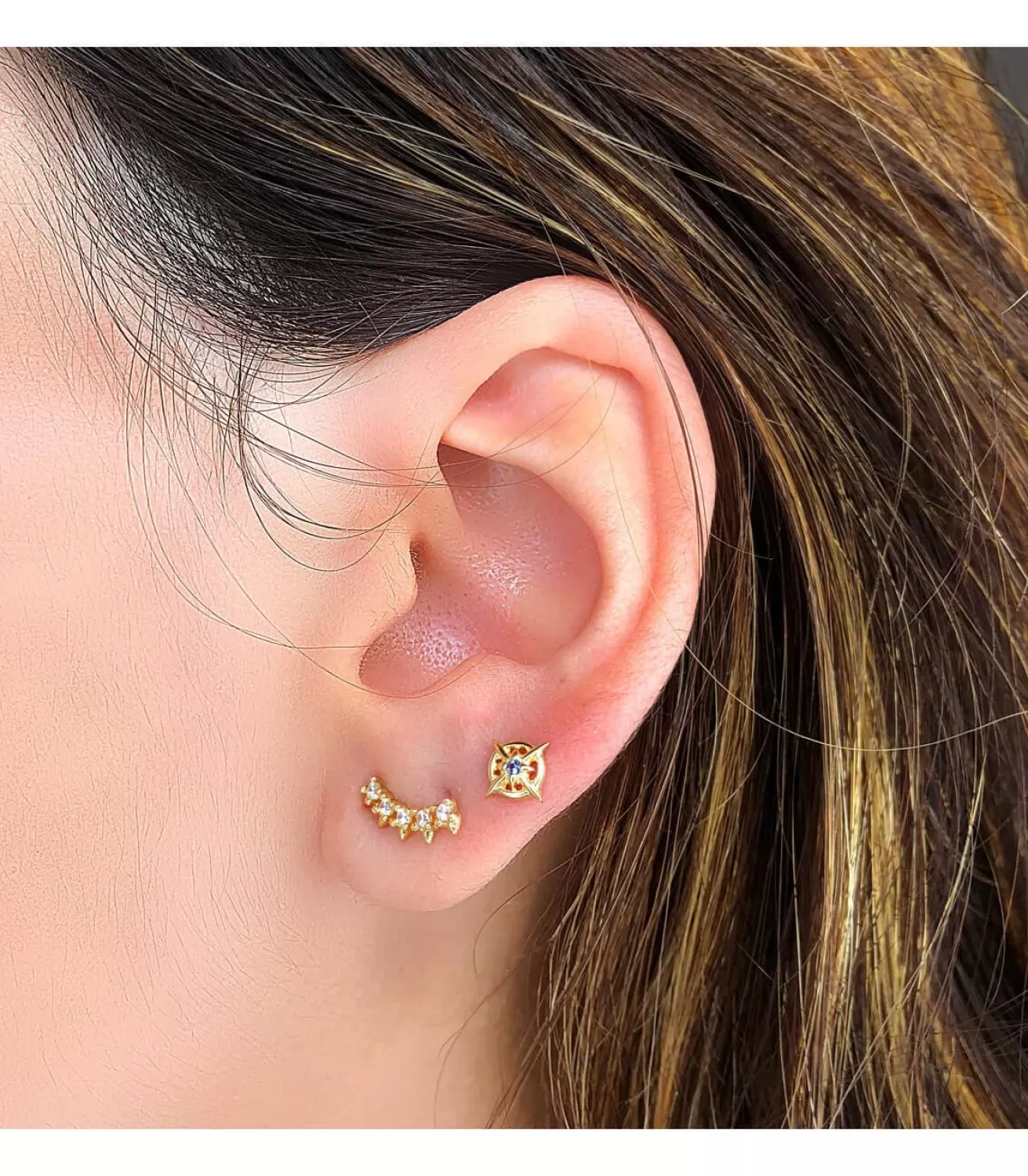 Pendientes Trepadores Polaris Oro Amarillo 18K<Alda Joyeros Cheap