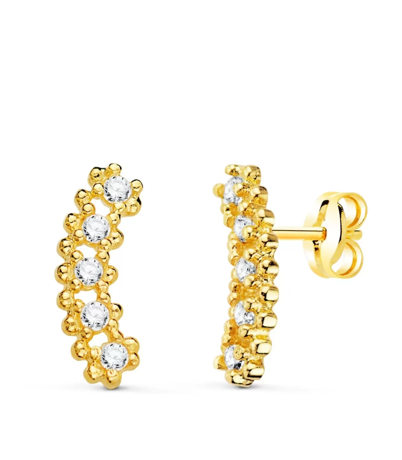 Pendientes Trepadores Star Dust Oro Amarillo 18K<Alda Joyeros Best