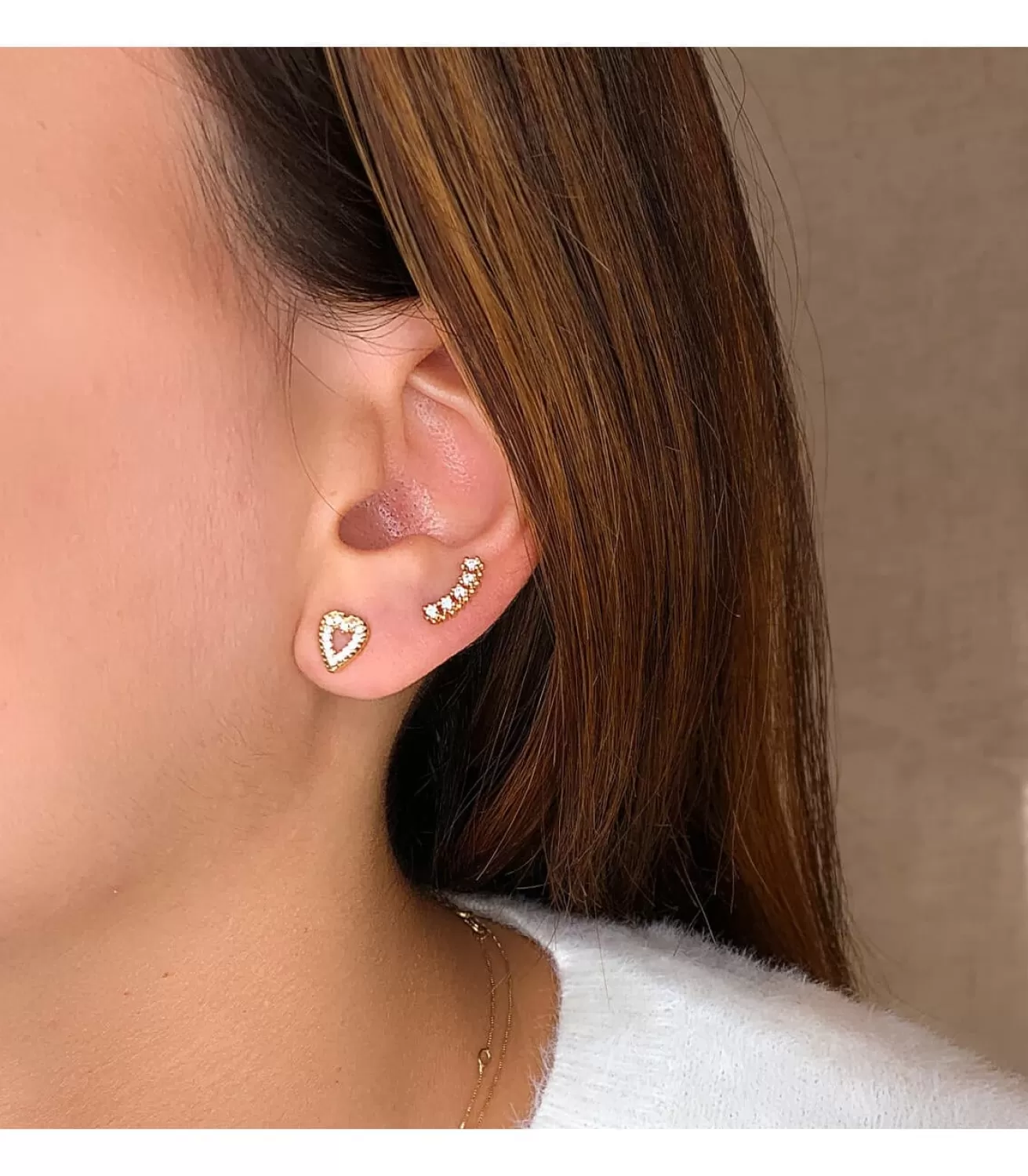 Pendientes Trepadores Star Dust Oro Amarillo 18K<Alda Joyeros Best
