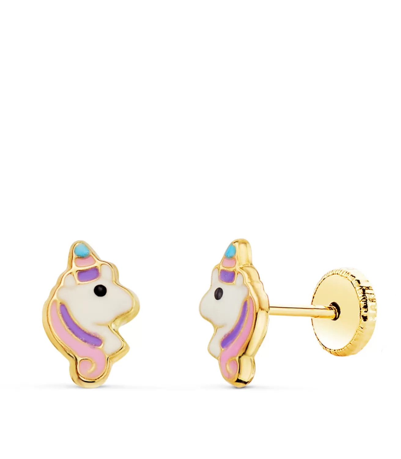 Pendientes Unicornio Colores Oro 18K<Alda Joyeros Cheap