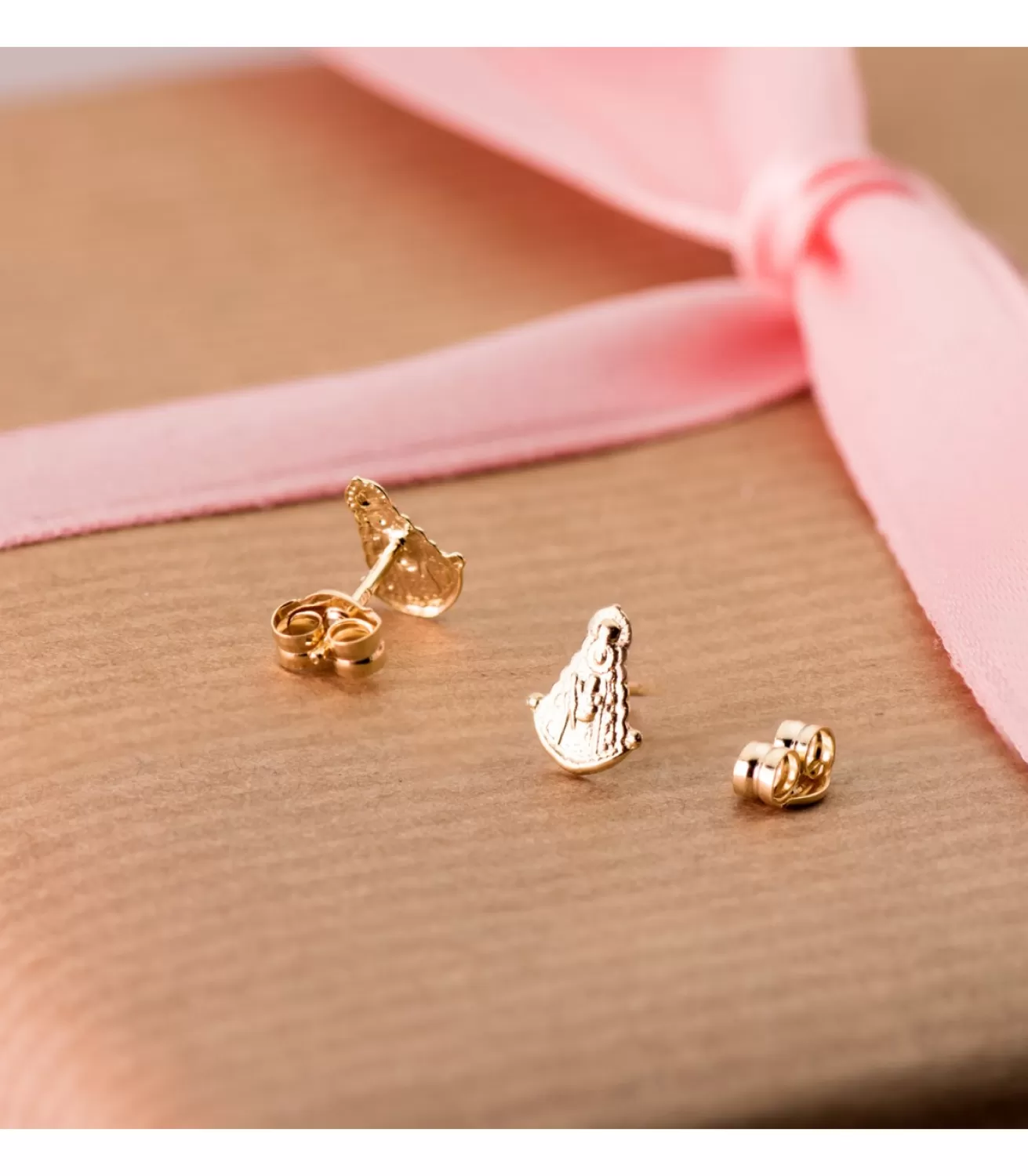 Pendientes Virgen Del Rocio Oro Amarillo 18K<Alda Joyeros Online