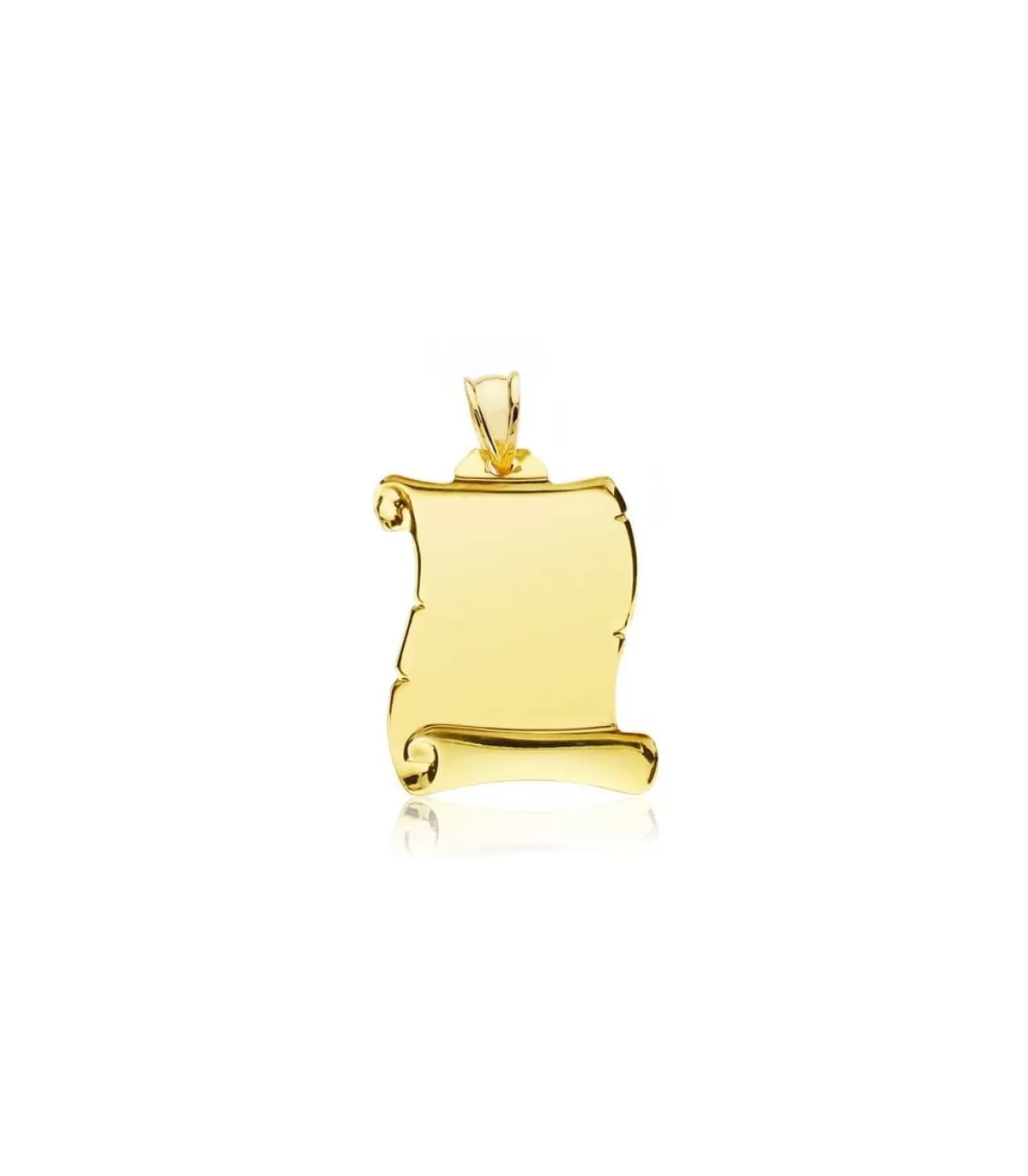 Pergamino Rh Oro Amarillo 18K 26Mm<Alda Joyeros Shop