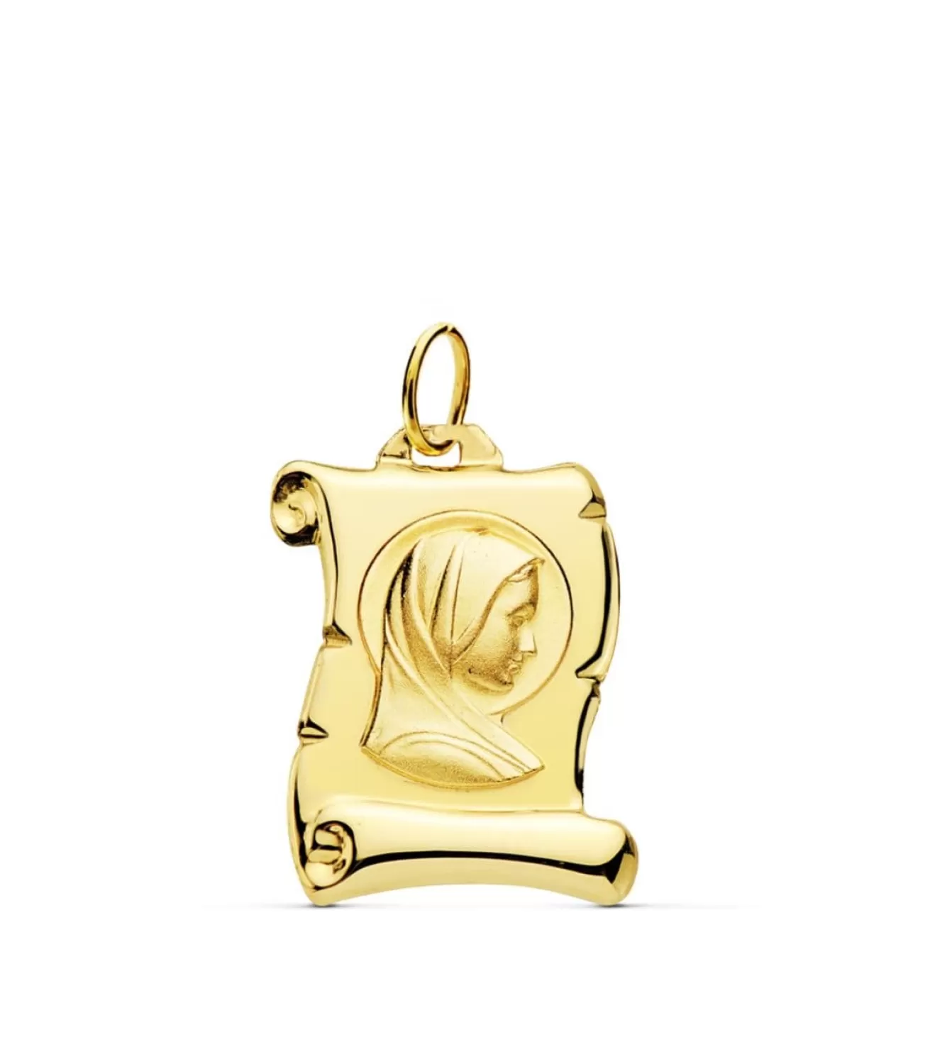 Pergamino Virgen Niña Oro 9K 18Mm<Alda Joyeros Discount