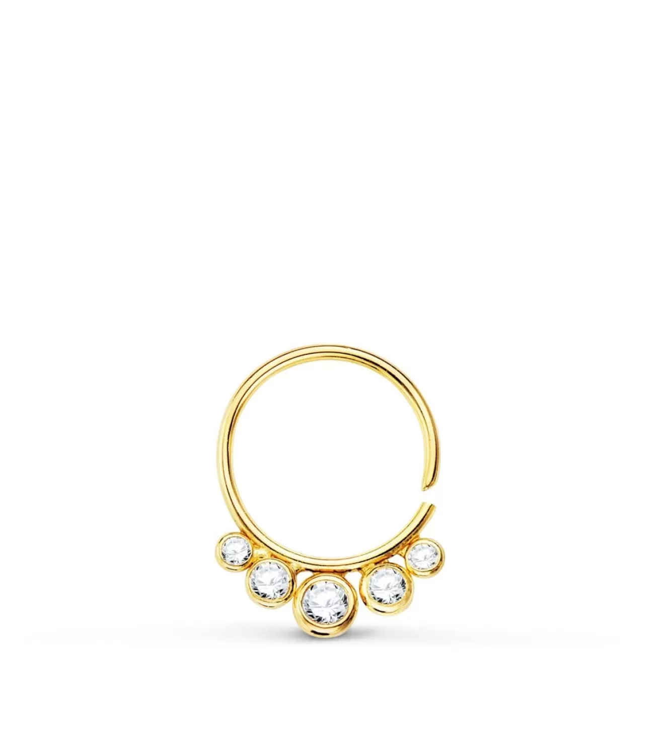 Piercing Aro Zircon Oro Amarillo 18K<Alda Joyeros Best