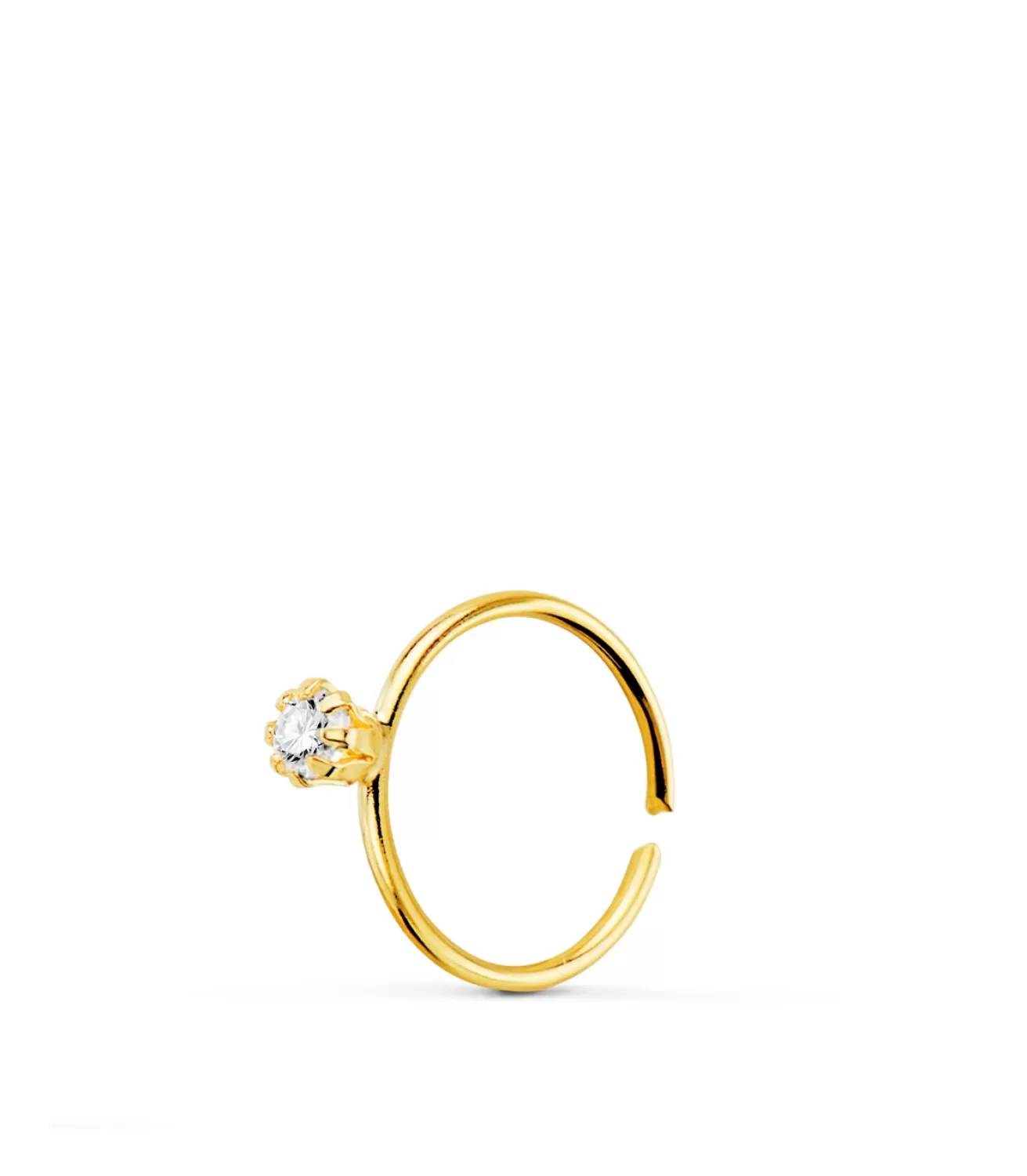 Piercing Nariz Aro Oro 18K Circonita 8Mm<Alda Joyeros Online