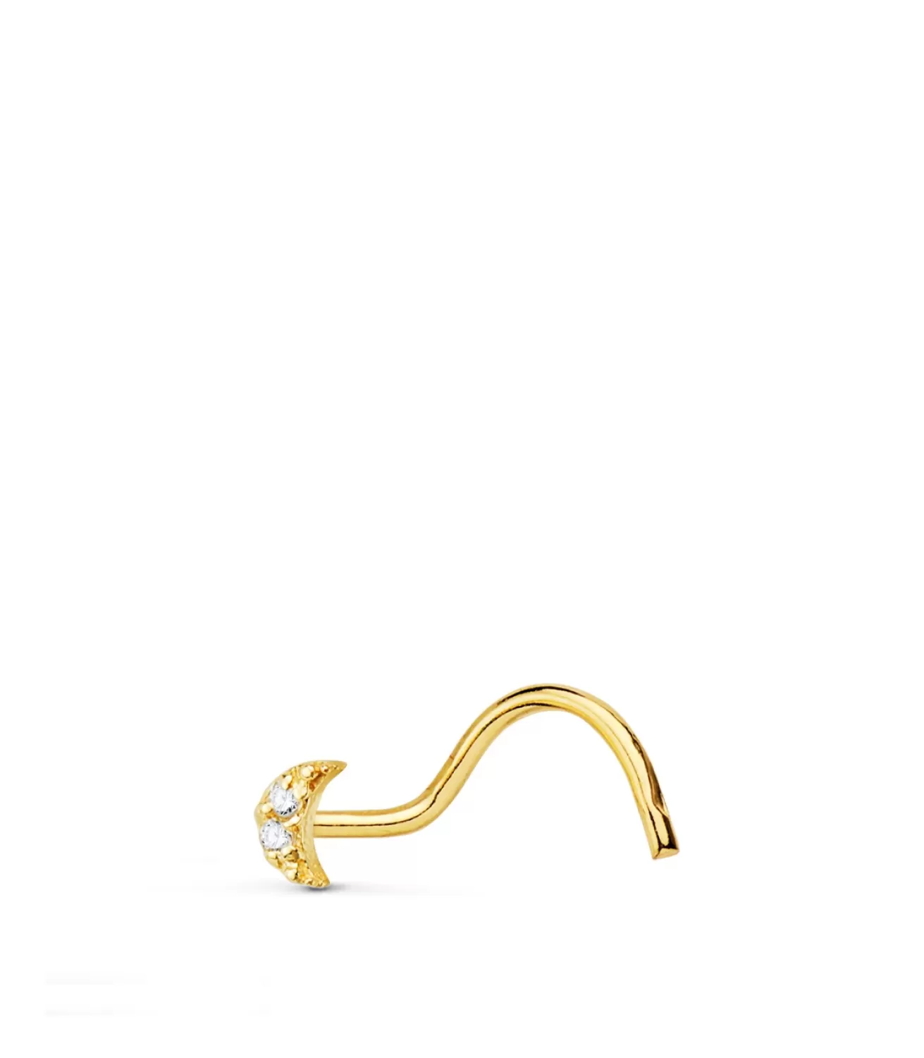 Piercing Nariz Luna Oro 18K Circonitas<Alda Joyeros Shop