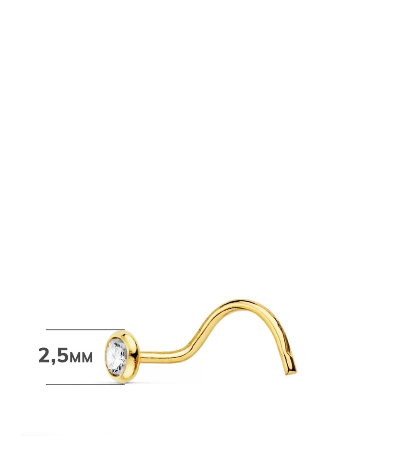 Piercing Nariz Mujer Oro 18K Chaton<Alda Joyeros Outlet