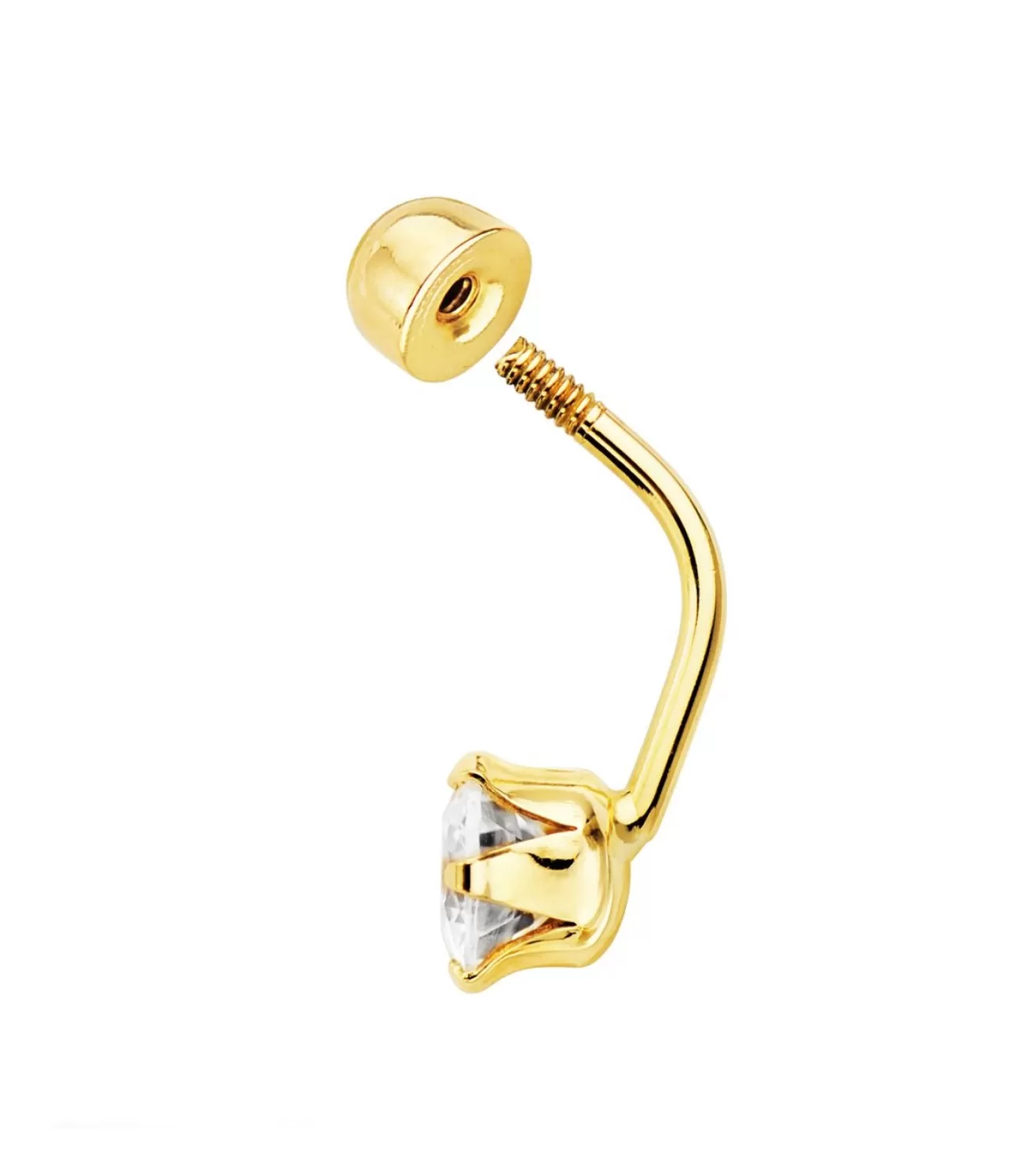 Piercing Ombligo Oro 18K Bola Y Piedra<Alda Joyeros Hot