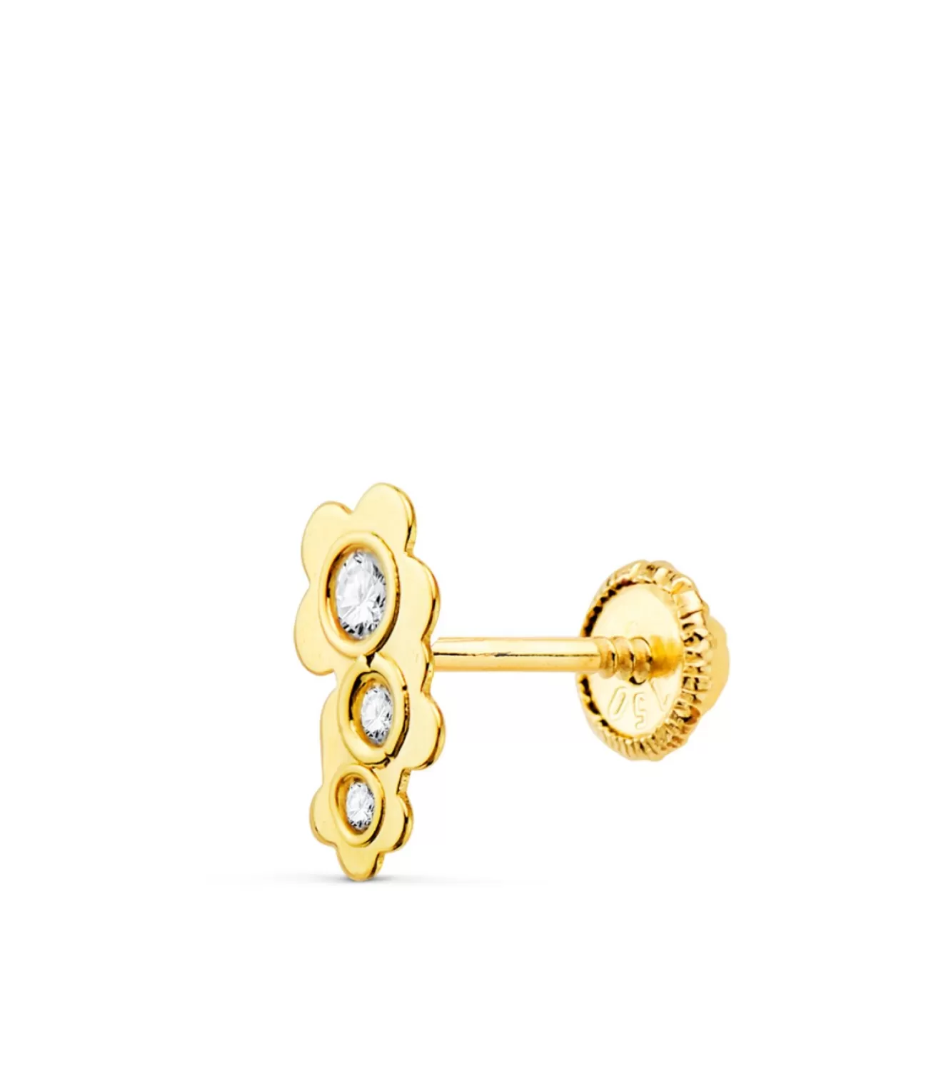 Piercing Oreja Oro Amarillo 18K Flores<Alda Joyeros Outlet