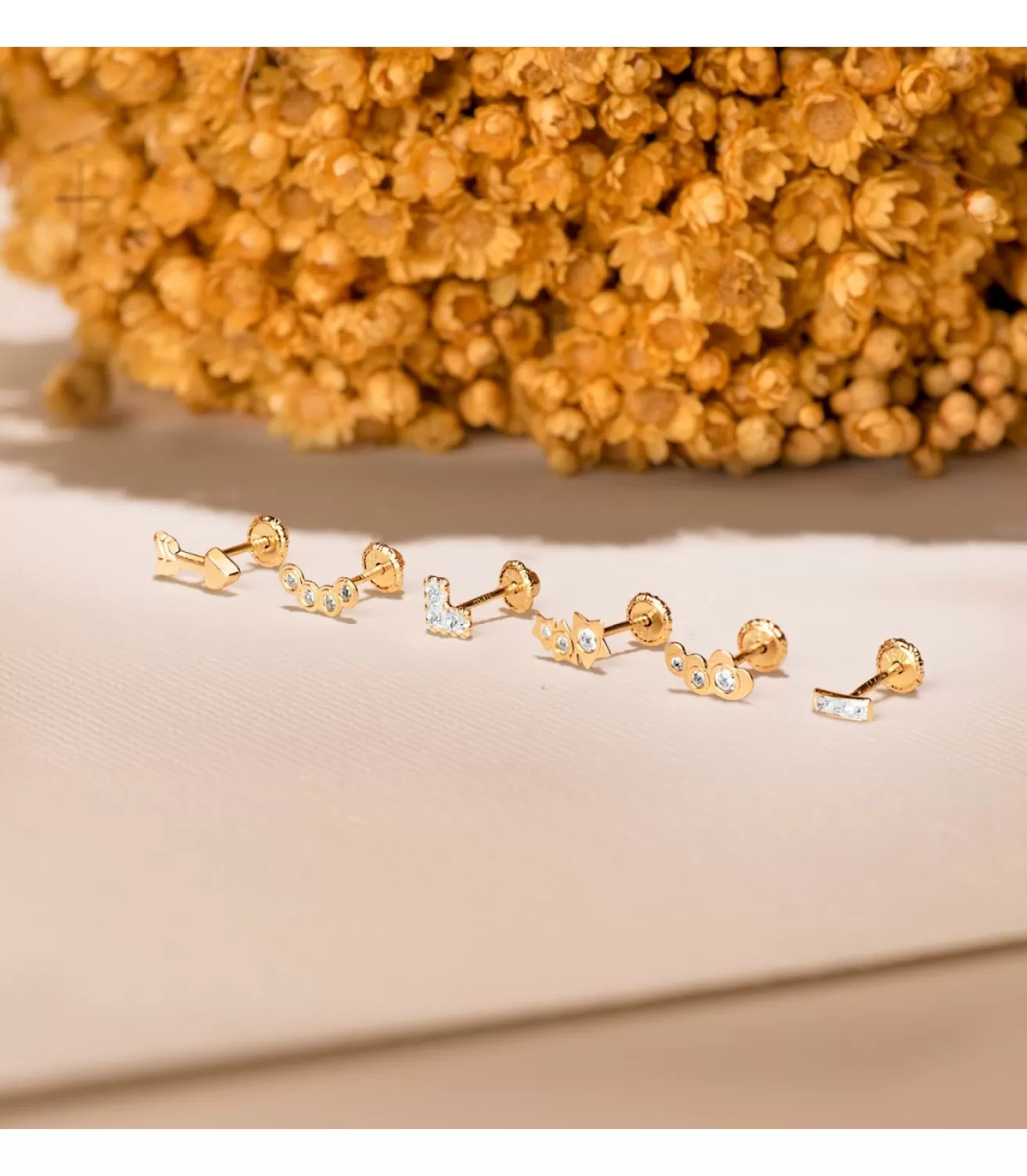 Piercing Oreja Oro Amarillo 18K Flores<Alda Joyeros Outlet