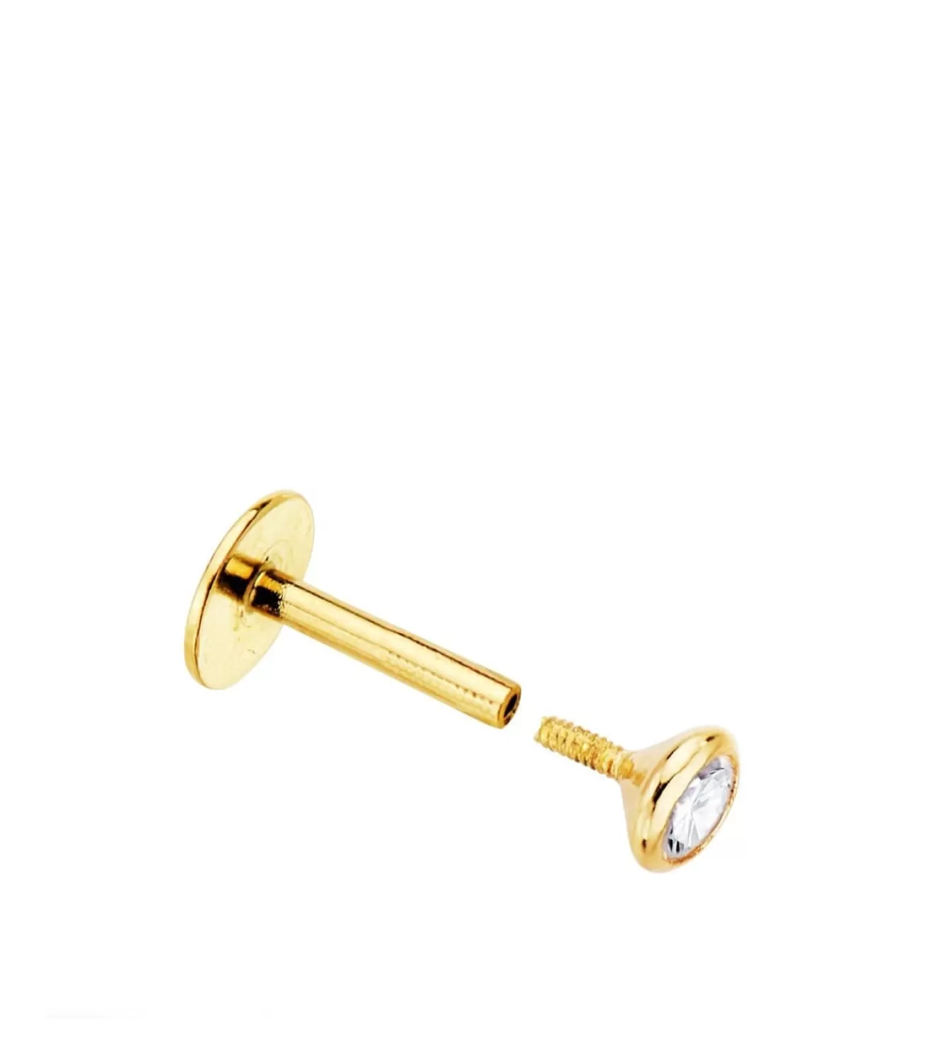 Piercing Stud Oro Amarillo 18K Circonita Bocel<Alda Joyeros Outlet