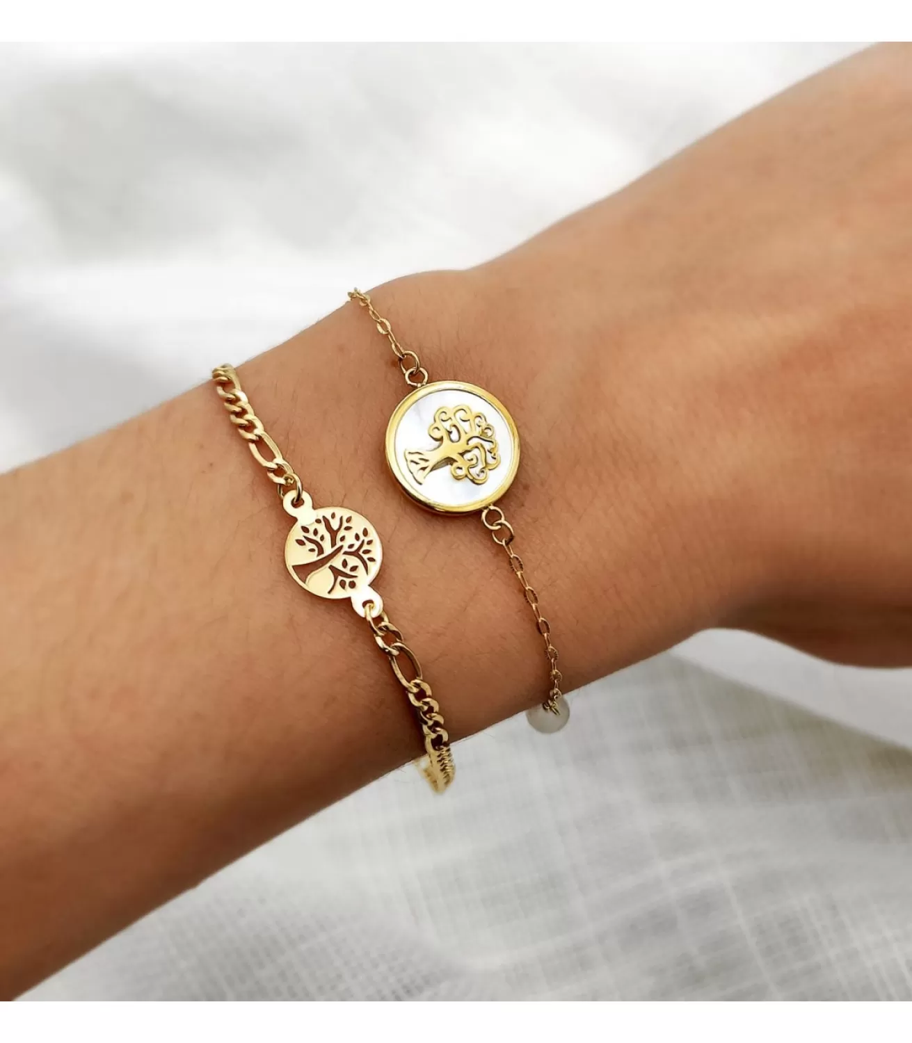 Pulsera Arbol De La Vida Oro 18K 18Cm<Alda Joyeros Cheap