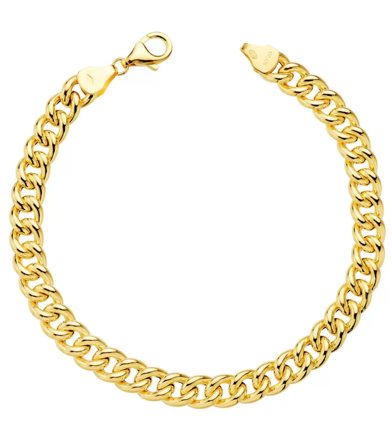 Pulsera Barbada Oro Amarillo 18K 19.5 Cm<Alda Joyeros Best Sale