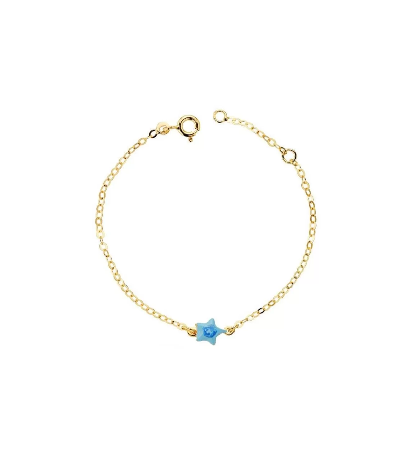 Pulsera Bebé Oro 18 Ktes Estrella Azul<Alda Joyeros Clearance