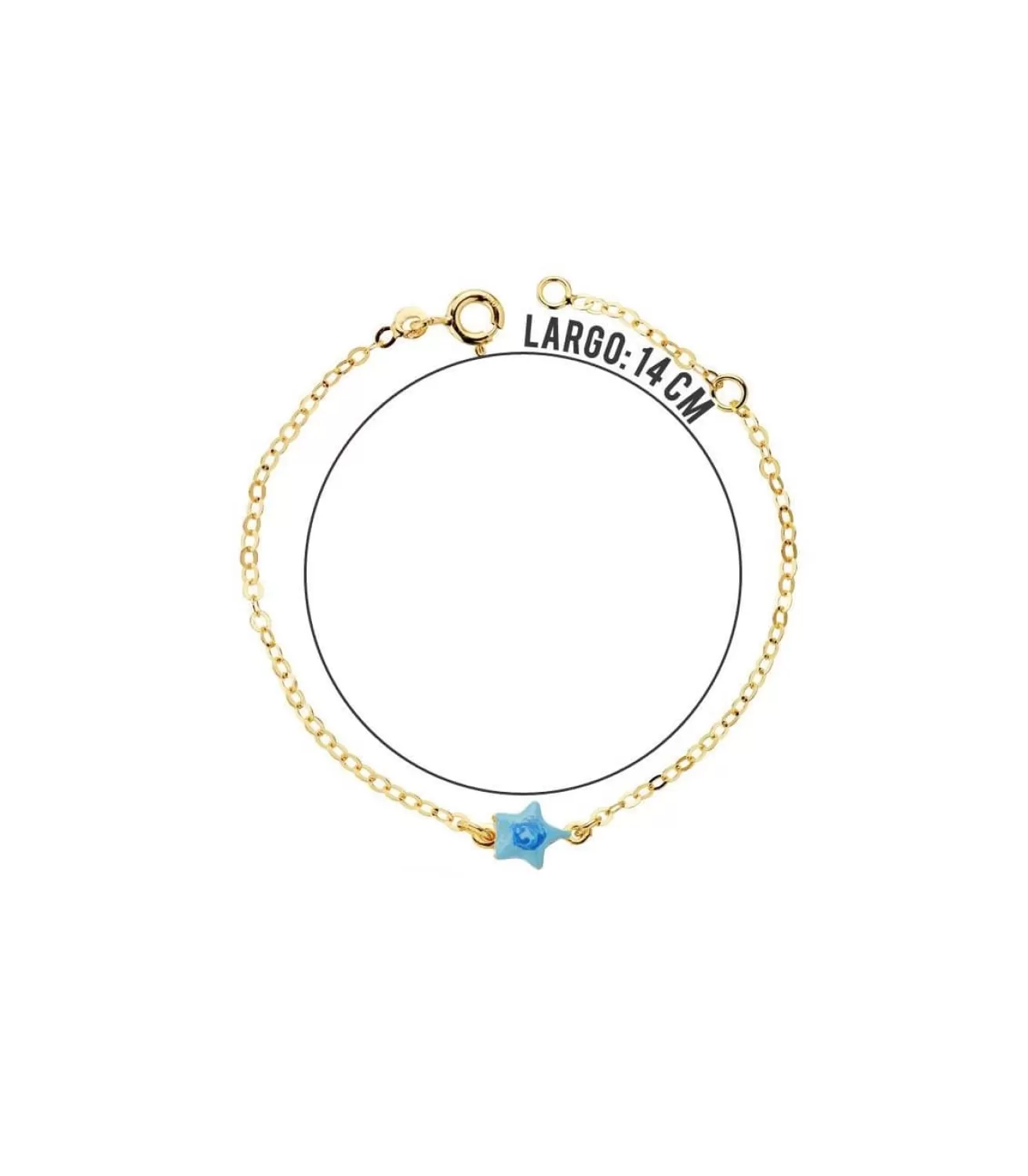 Pulsera Bebé Oro 18 Ktes Estrella Azul<Alda Joyeros Clearance