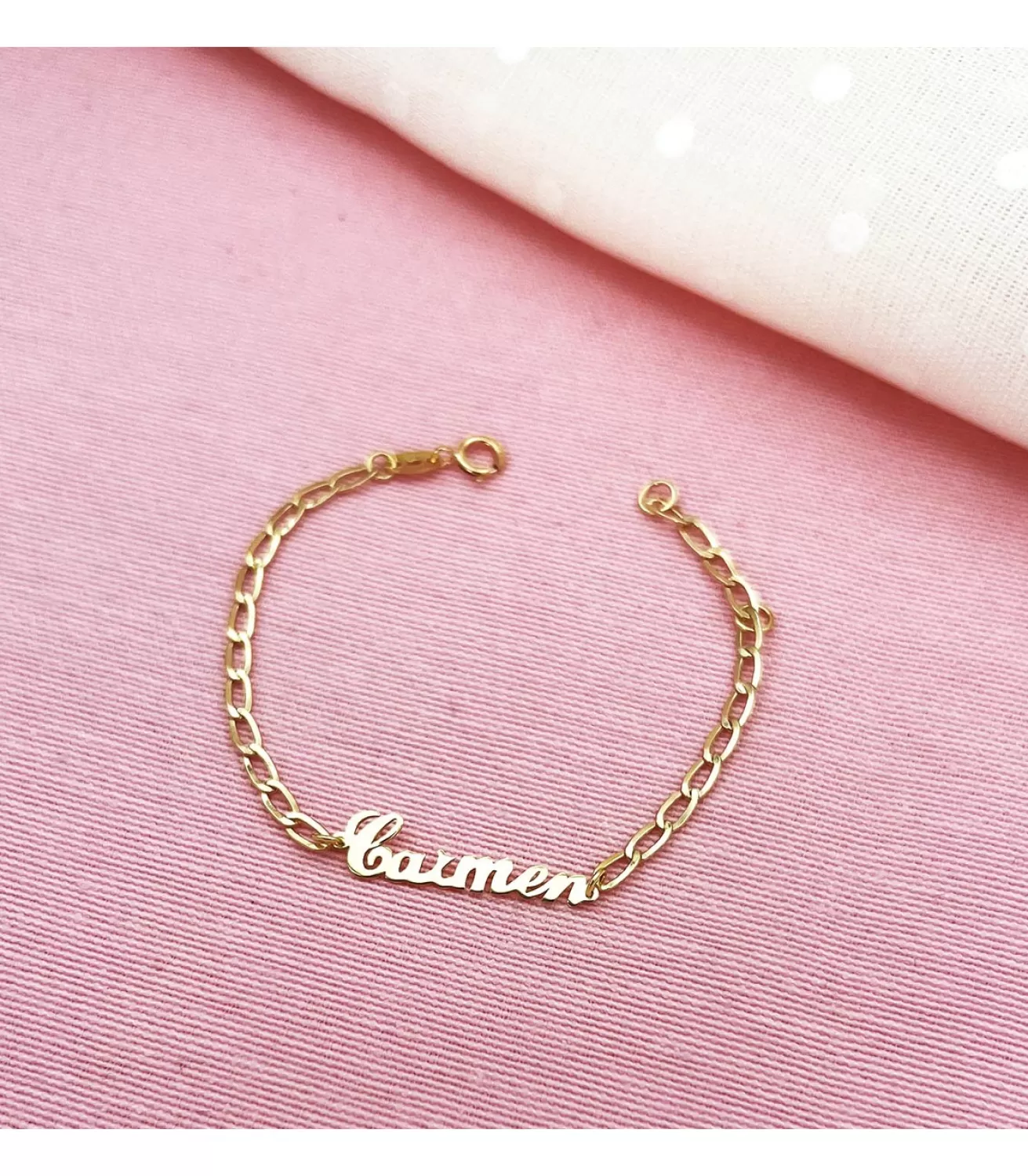 Pulsera Bebé Oro Amarillo 18K Nombre Personalizable<Alda Joyeros Flash Sale