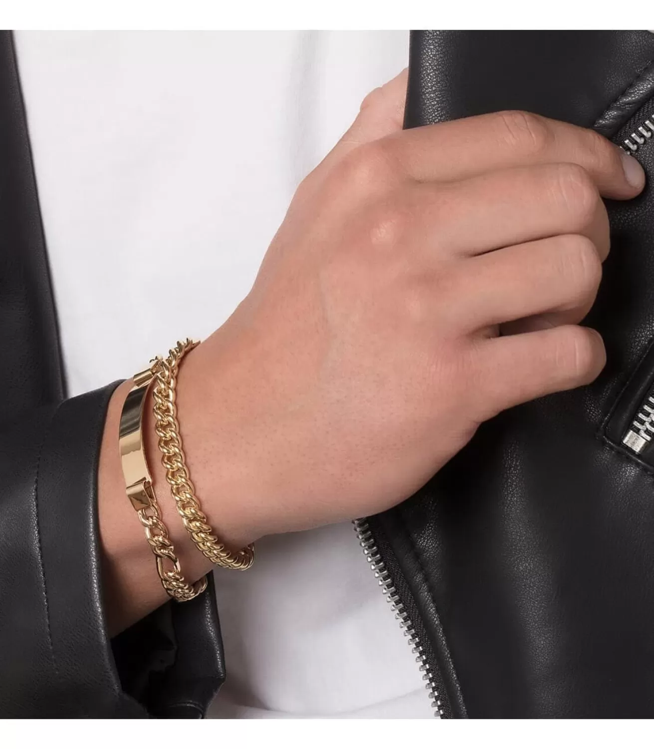 Pulsera Caballero Shelby Oro 18K Barbada 20Cm<Alda Joyeros Store