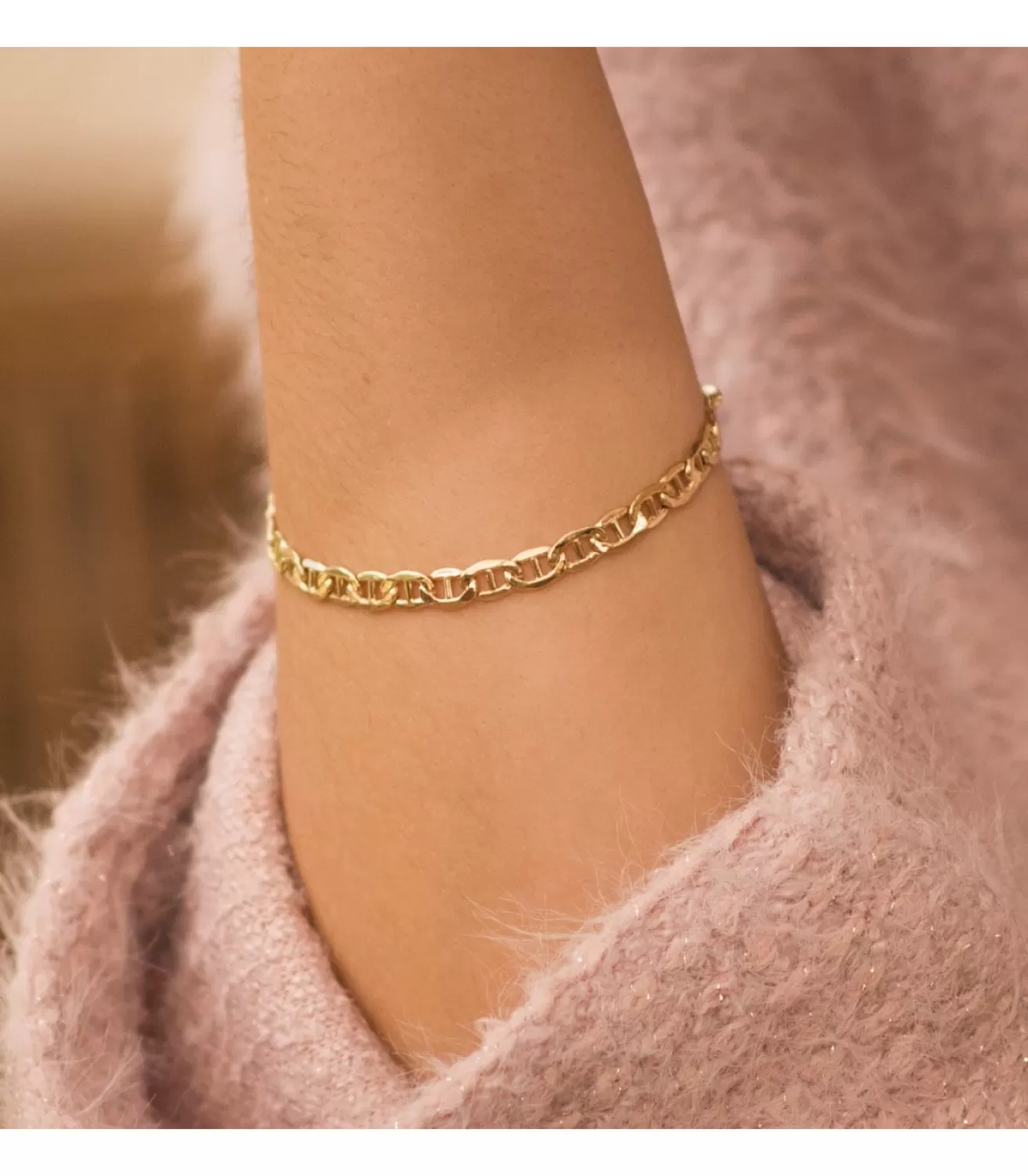 Pulsera Cadena Ancla Oro 18K 20Cm 5Mm<Alda Joyeros Hot