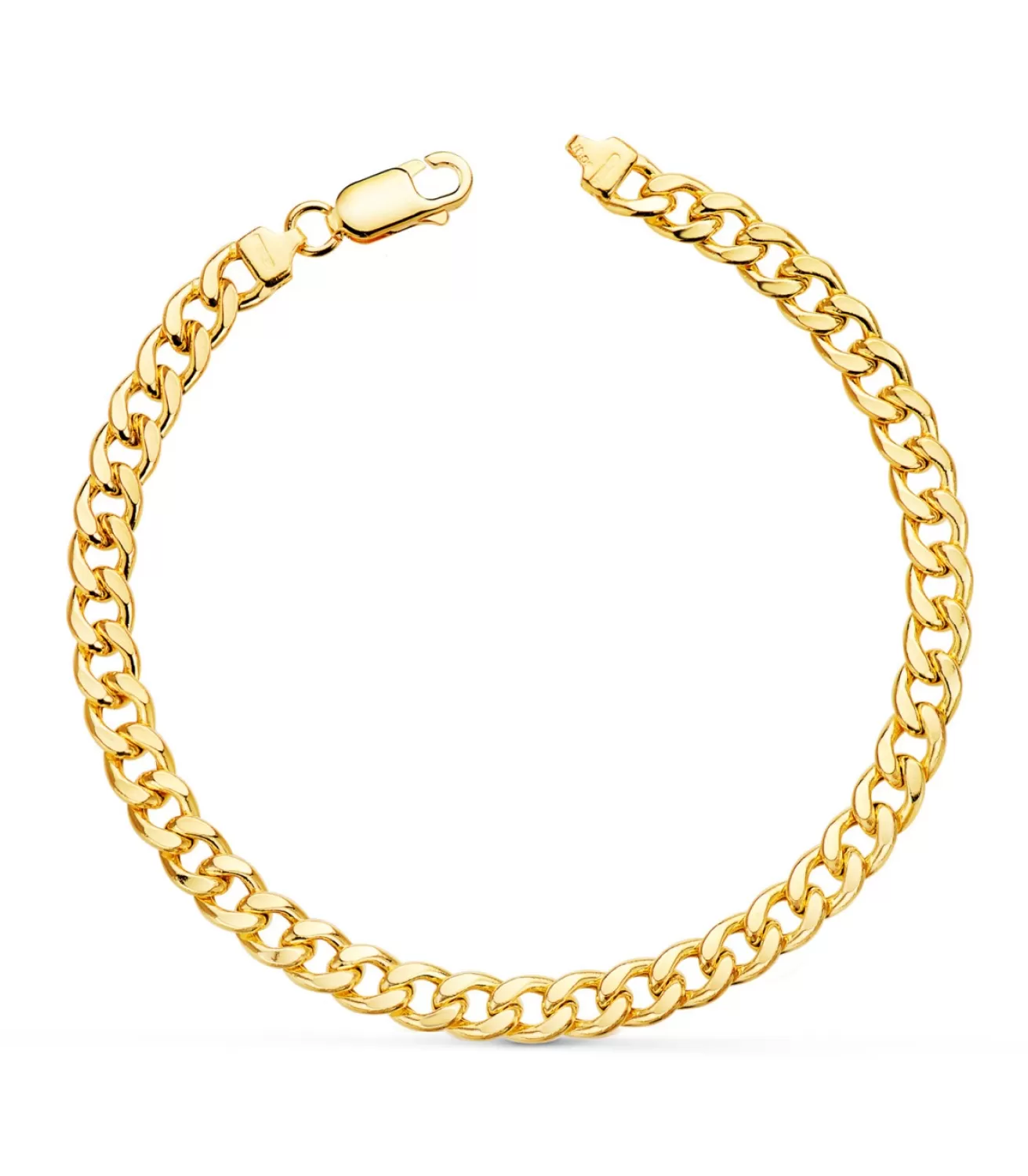 Pulsera Cadena Barbada Oro 18K 19Cm 5Mm<Alda Joyeros Fashion