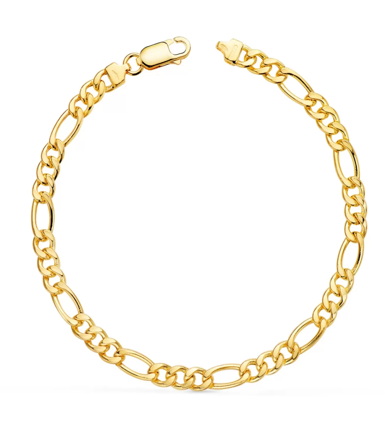 Pulsera Cadena Figaro Oro 18K 19Cm<Alda Joyeros Best Sale