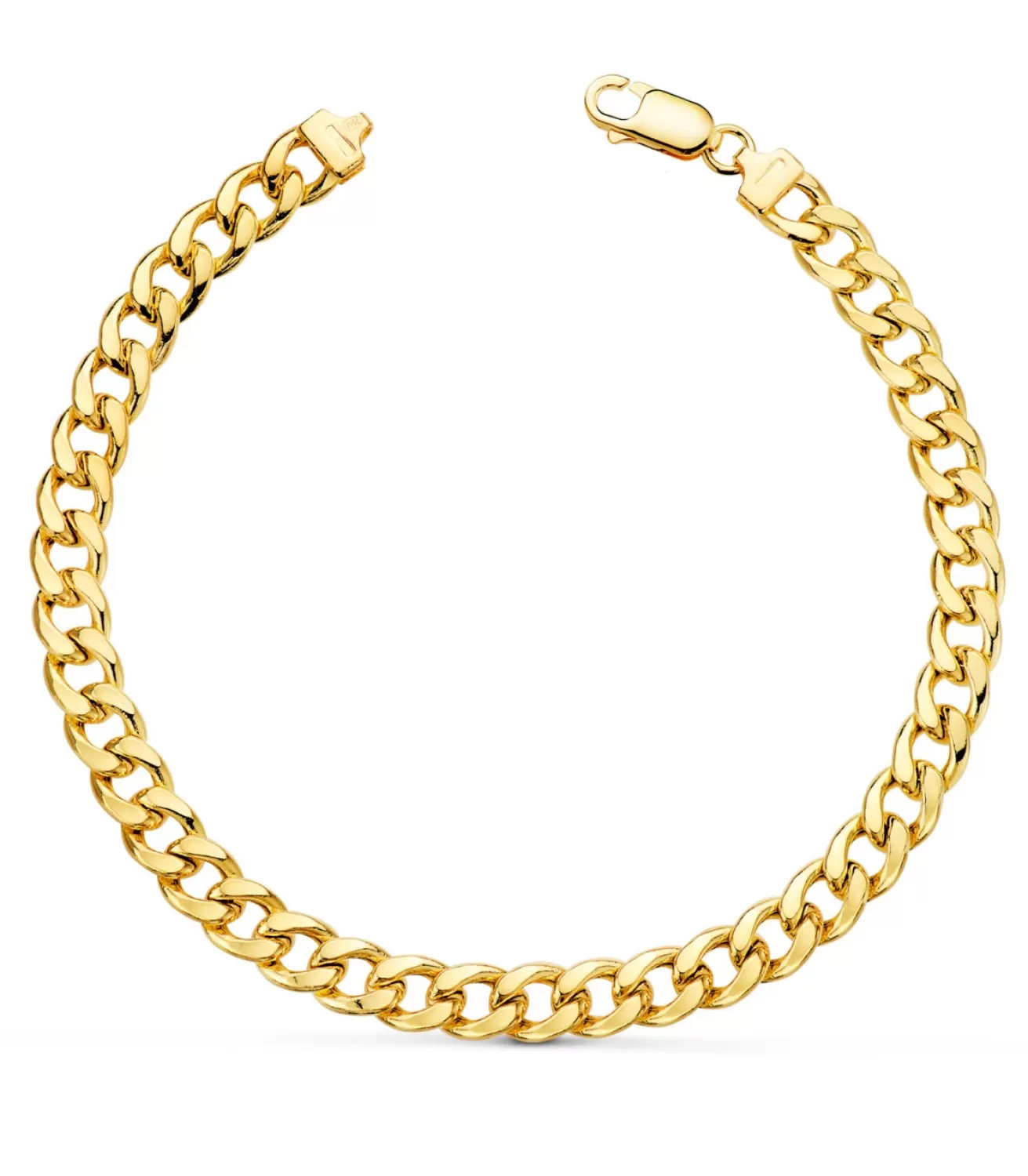 Pulsera Cadena Oro 18K 20Cm 6Mm Barbada<Alda Joyeros Store