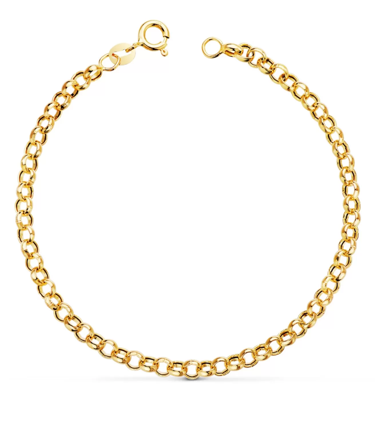 Pulsera Cadena Rolo Oro 18K 4Mm 19Cm<Alda Joyeros Discount