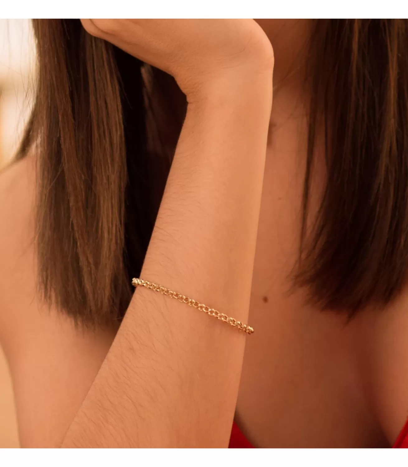 Pulsera Cadena Rolo Oro 18K 4Mm 19Cm<Alda Joyeros Discount