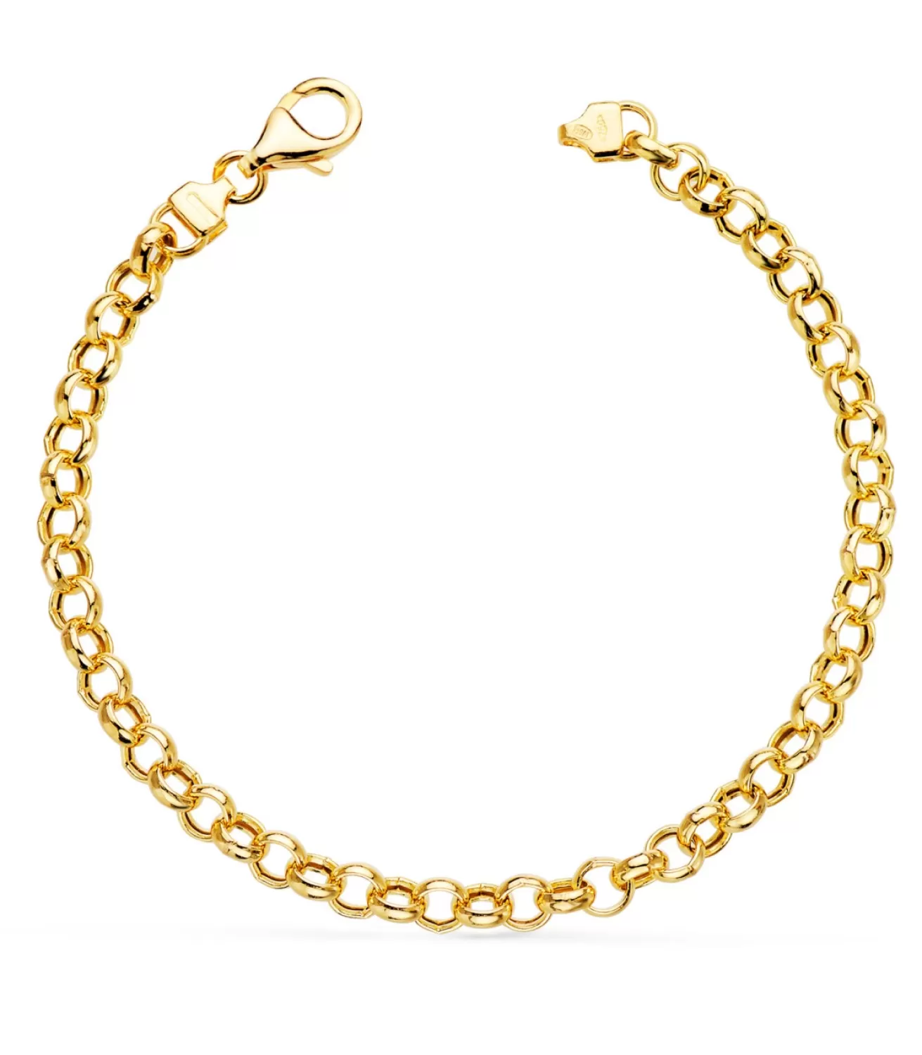 Pulsera Cadena Rolo Oro 18K 5Mm 19Cm<Alda Joyeros New
