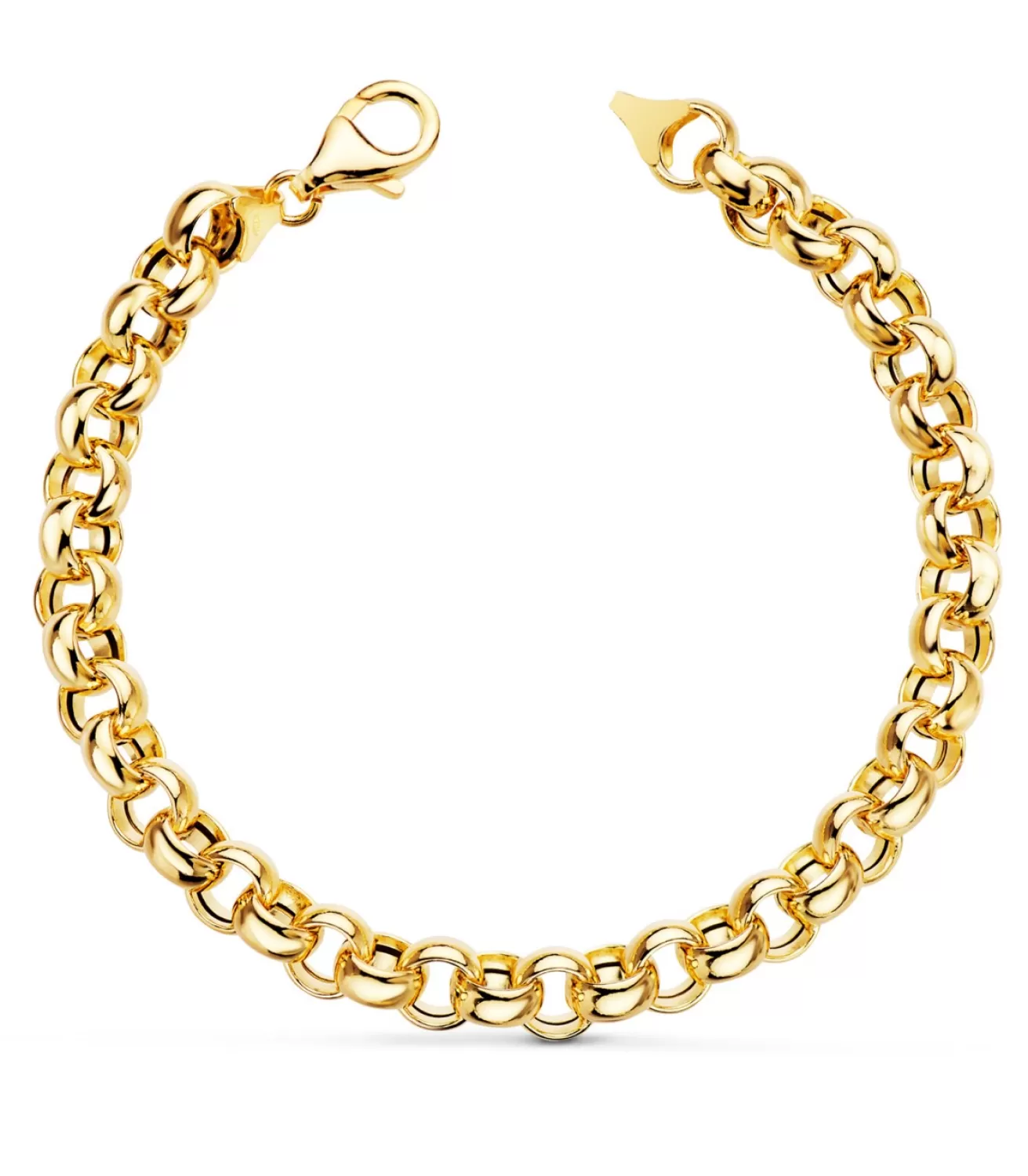 Pulsera Cadena Rolo Oro 18K 7Mm 19Cm<Alda Joyeros Best