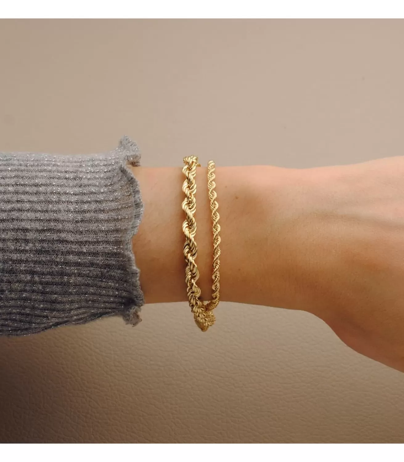 Pulsera Cordon Salomonico Oro 18K 20Cm<Alda Joyeros Sale