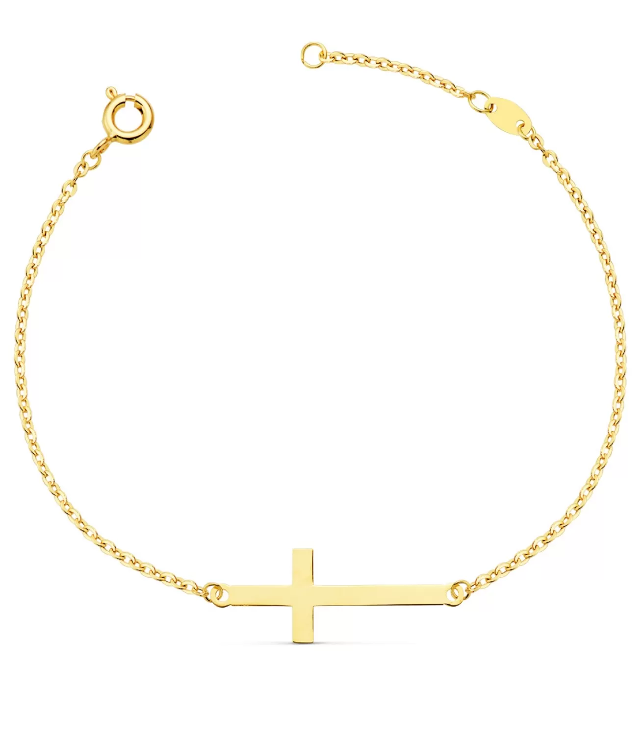 Pulsera Cruz Oro Amarillo 18 Ktes<Alda Joyeros Best