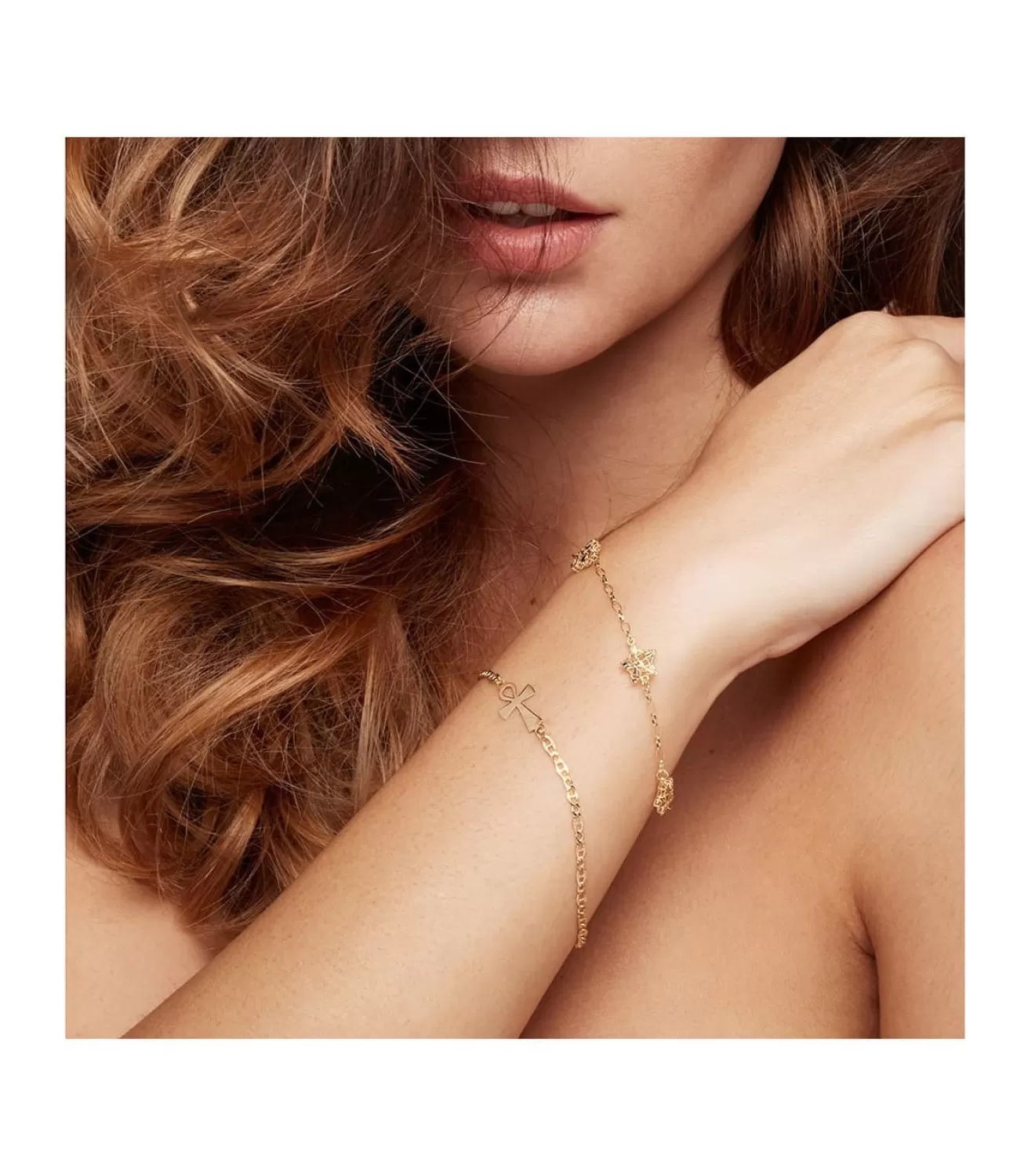 Pulsera De Mujer Oro Amarillo 18 Ktes Cruz De La Vida<Alda Joyeros New