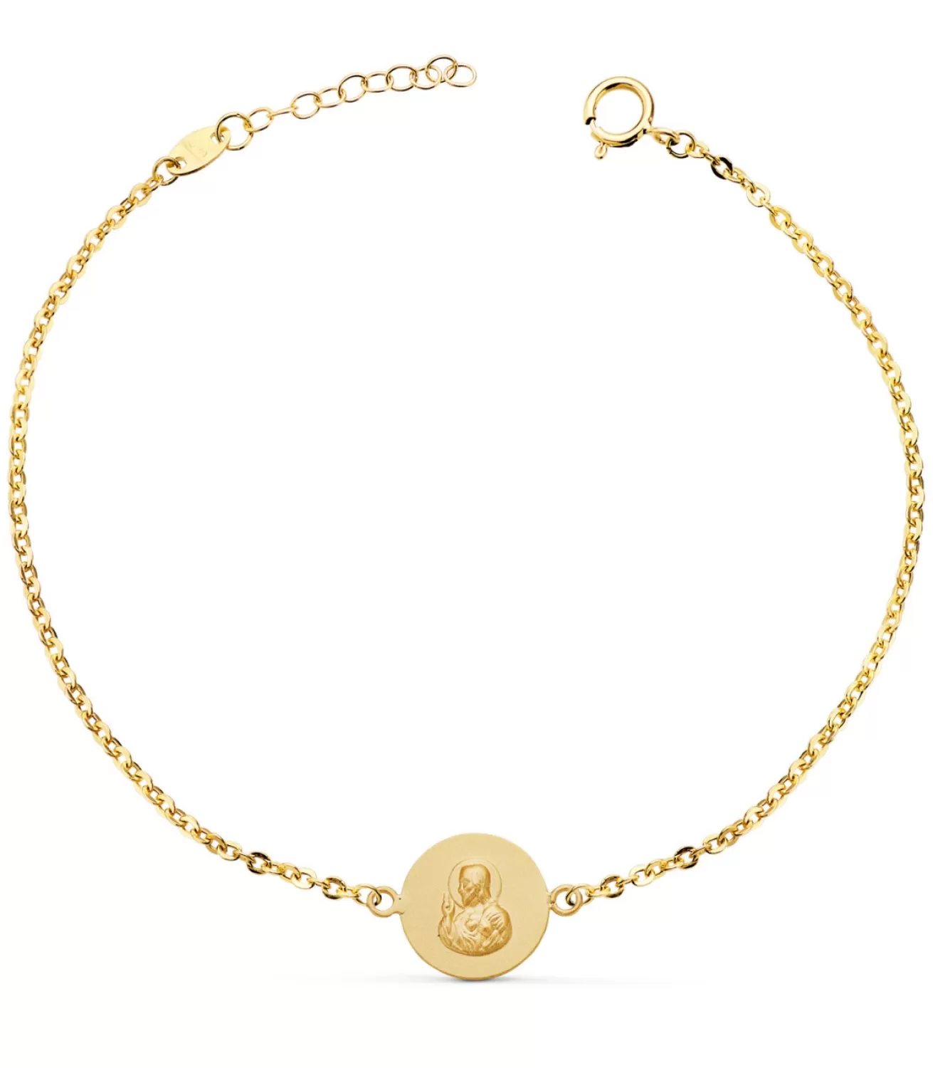 Pulsera Escapulario 10 Mm Oro 18K 20 Cm<Alda Joyeros Shop