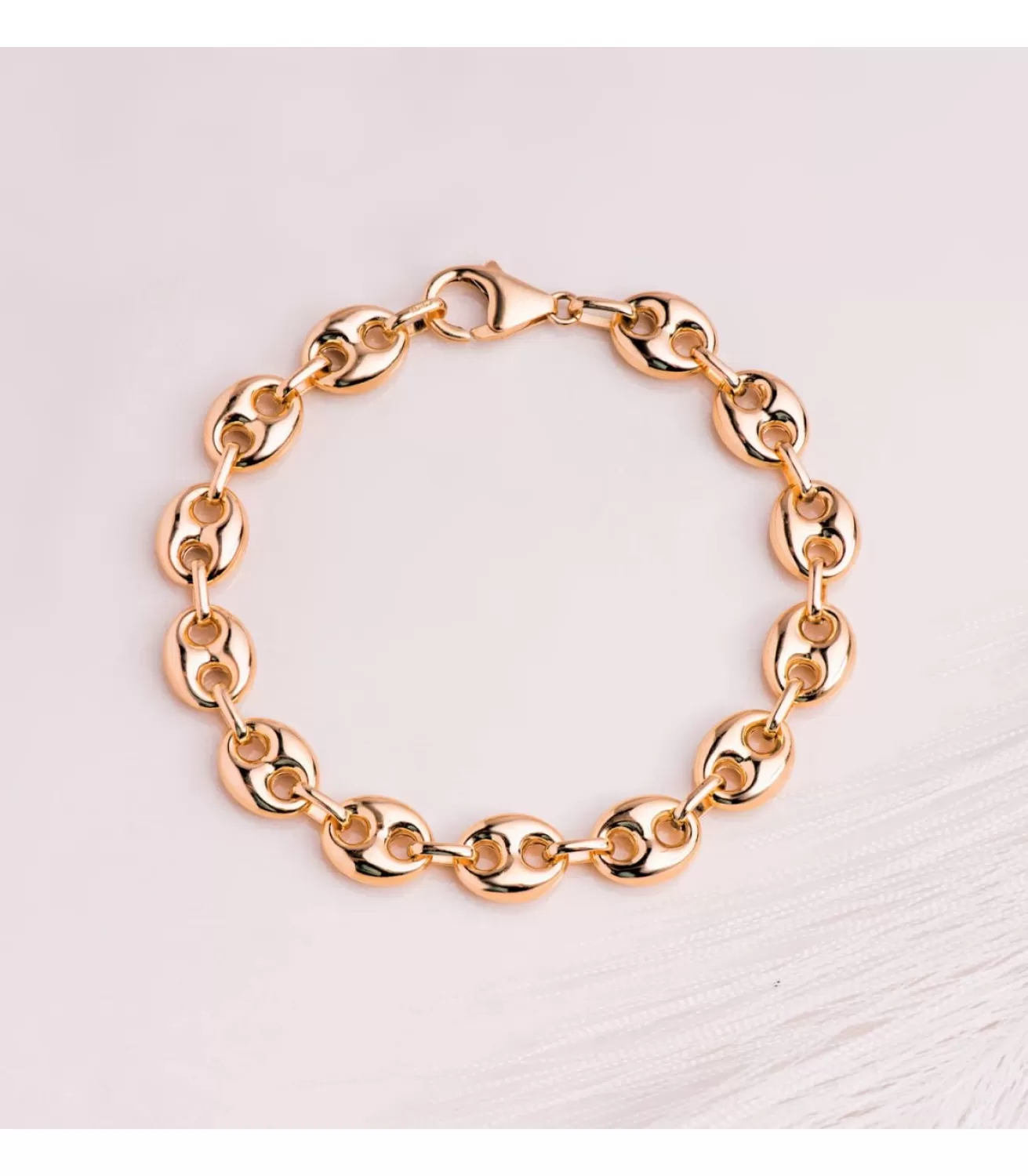 Pulsera Grano De Cafe Oro 18K 10Mm 20.5 Cm<Alda Joyeros Hot
