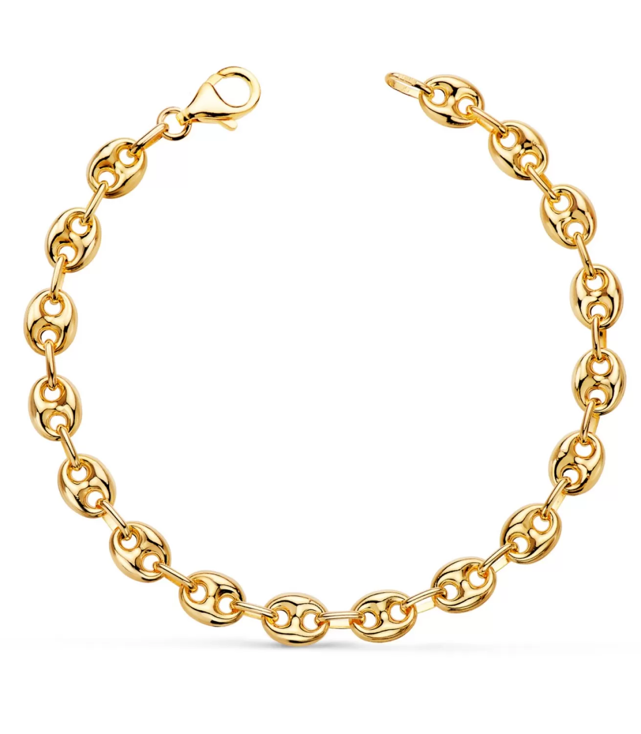 Pulsera Grano De Cafe Oro 18K 6Mm 19Cm<Alda Joyeros Shop