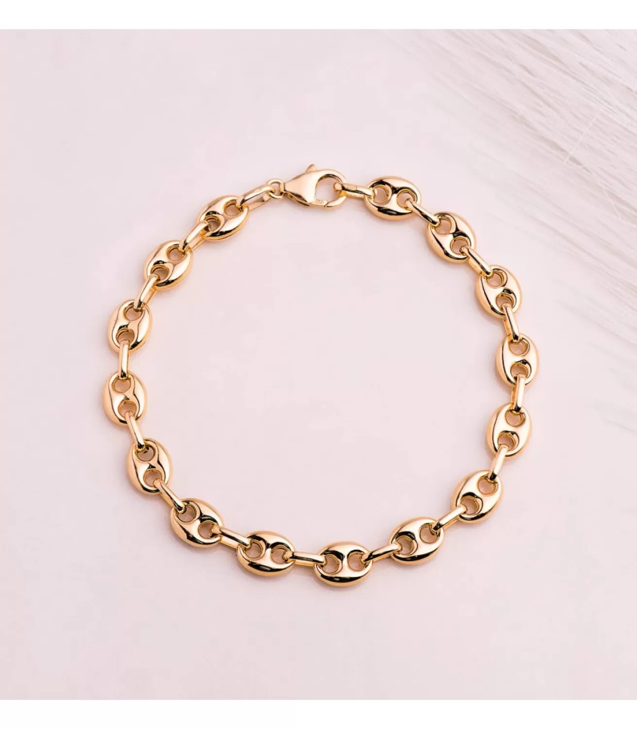 Pulsera Grano De Cafe Oro 18K 7.5Mm 21Cm<Alda Joyeros Sale