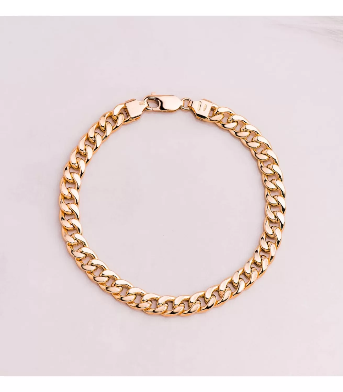 Pulsera Hombre Oro 18K Barbada 21Cm<Alda Joyeros Flash Sale