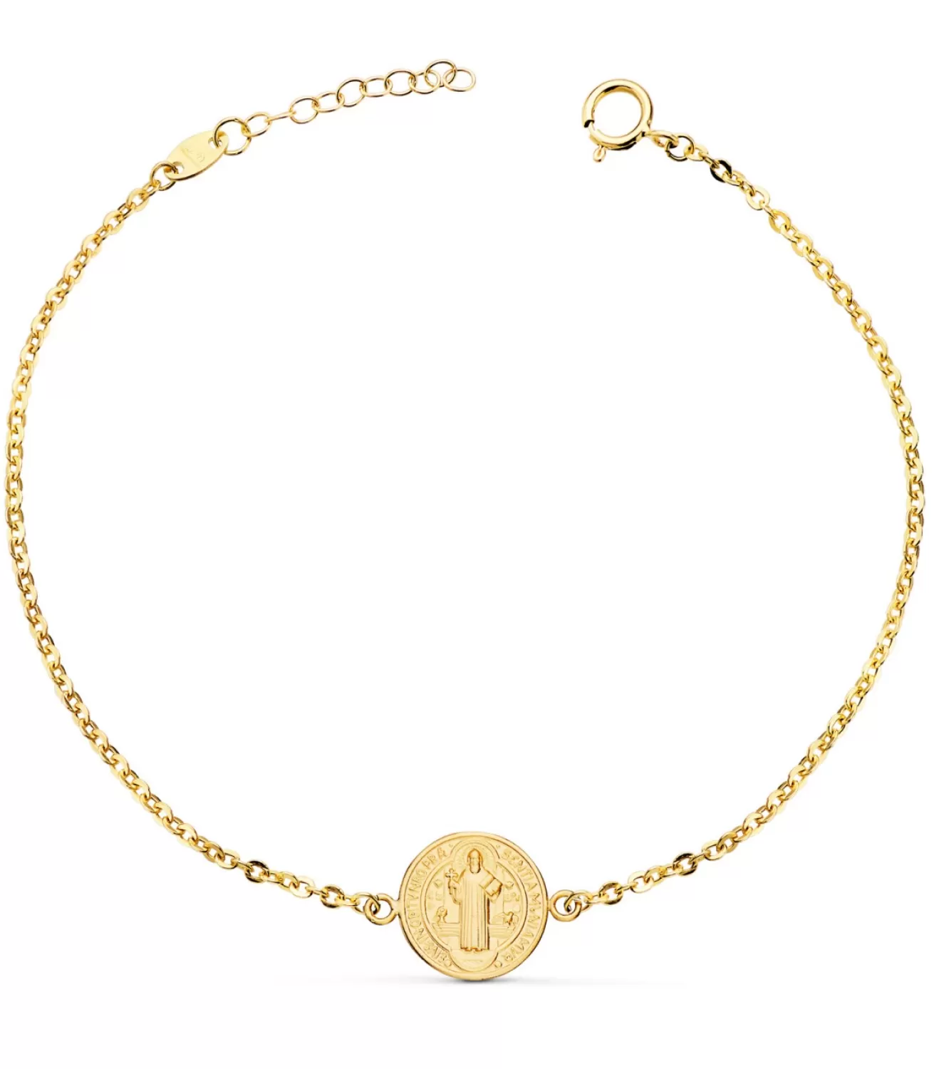Pulsera Medalla De San Benito Oro 18K<Alda Joyeros Outlet