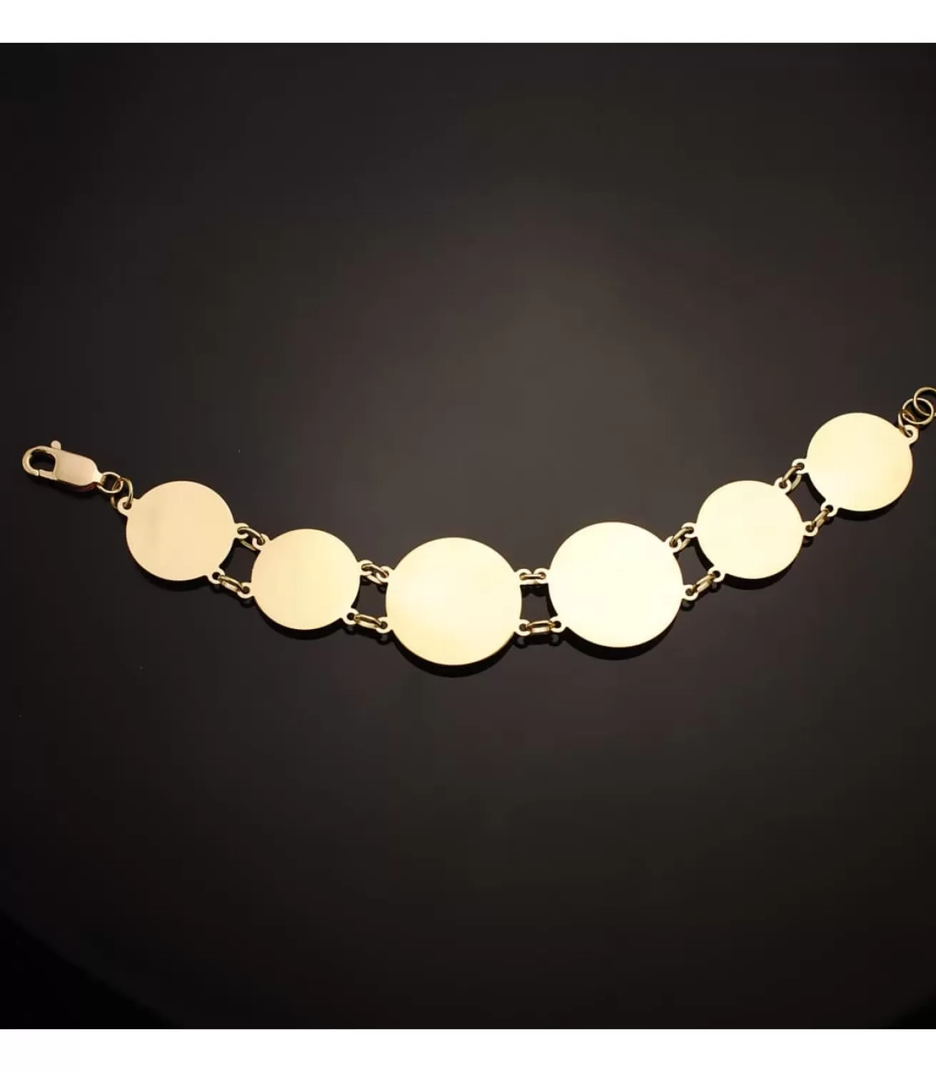 Pulsera Medallas Medusa Oro Amarillo 18K 20,5Cm<Alda Joyeros Cheap