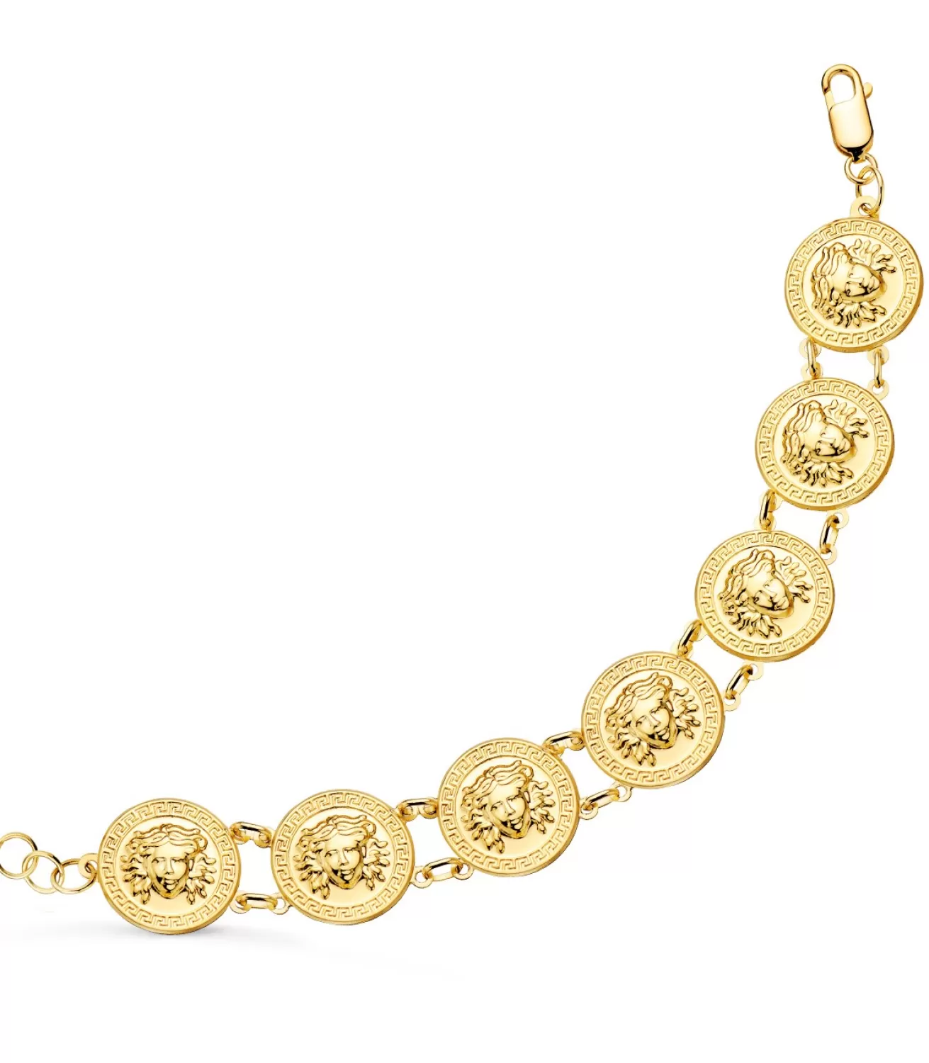Pulsera Medusa Oro Amarillo 18 K 21,5 Cm<Alda Joyeros Shop