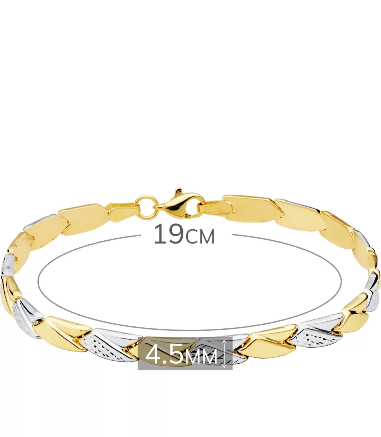 Pulsera Mujer Ankara Oro Bicolor 18K<Alda Joyeros Best Sale
