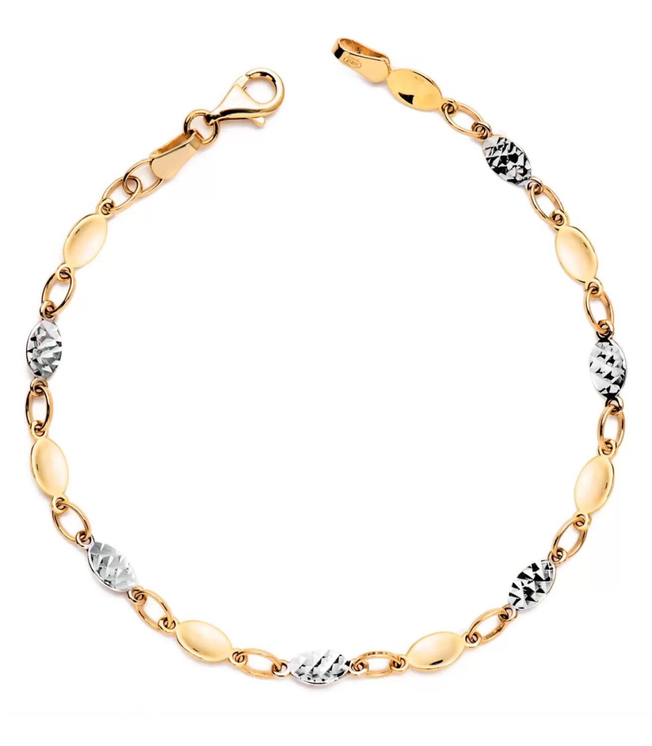 Pulsera Mujer Beirut Oro Bicolor 18K<Alda Joyeros Outlet