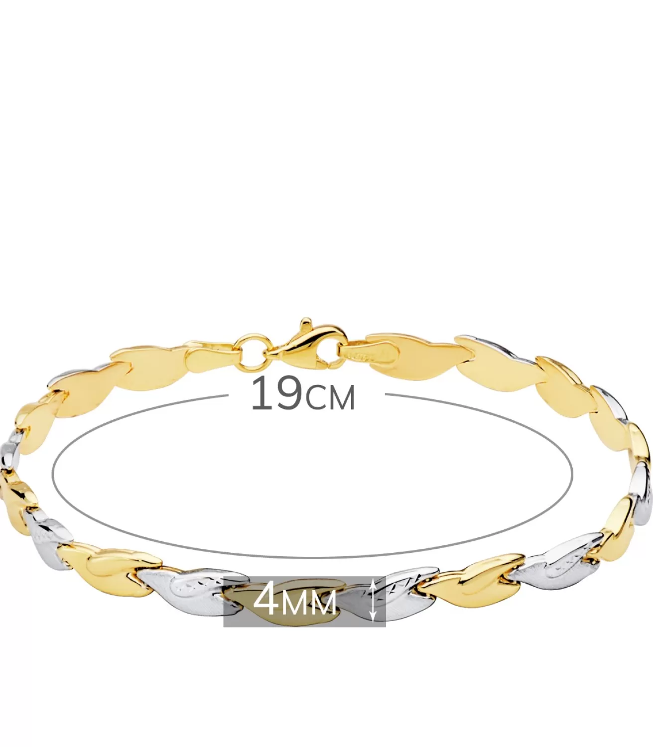 Pulsera Mujer Cairo Oro Bicolor 18K<Alda Joyeros Best
